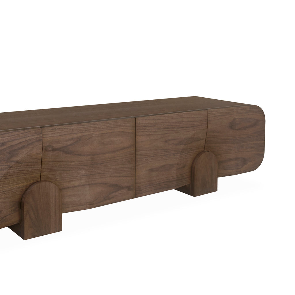 2.2m Palermo TV Entertainment Unit - Light Walnut