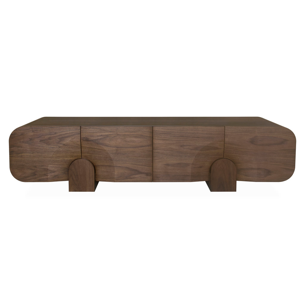 2.2m Palermo TV Entertainment Unit - Light Walnut