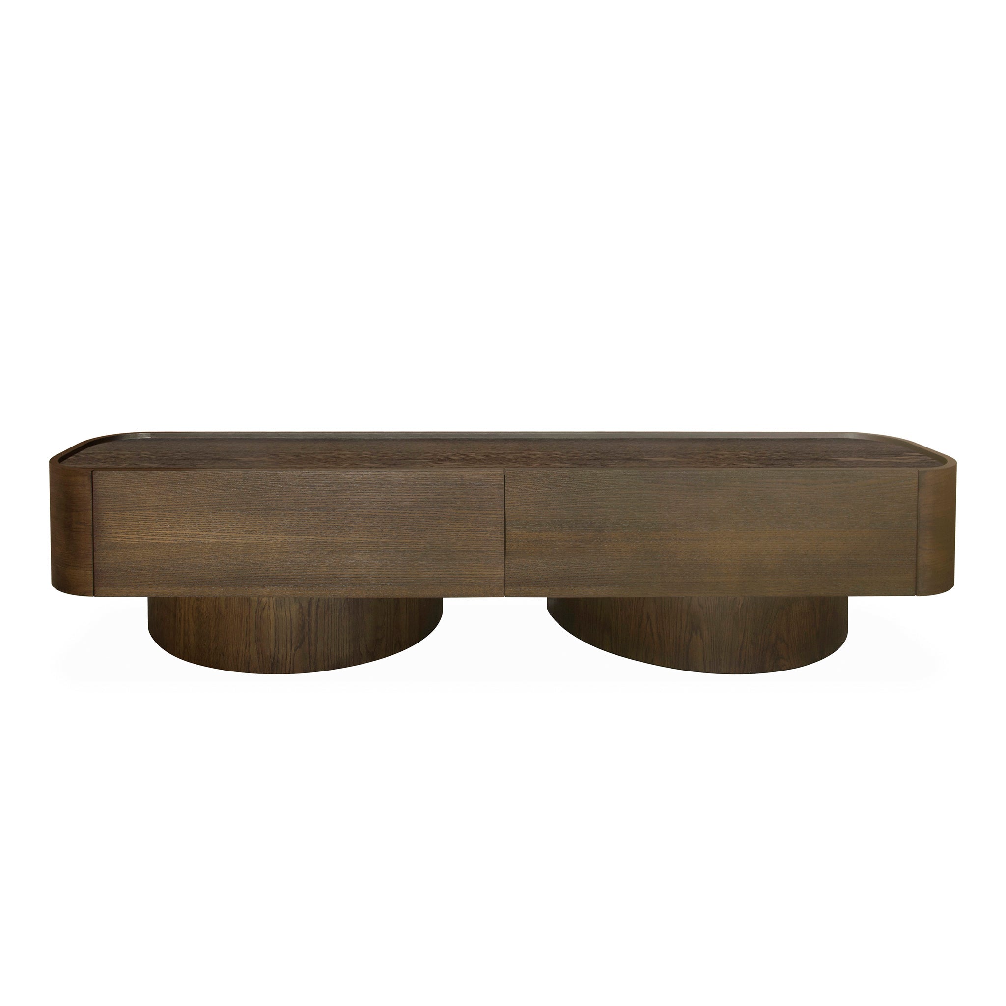 2.2m Palermo TV Entertainment Unit - Caramel Oak