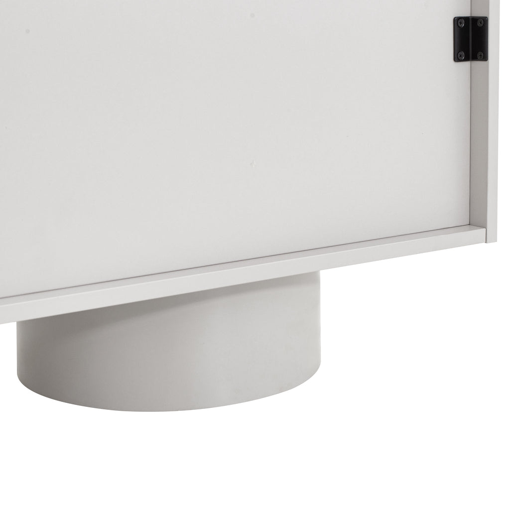 1.8m Palermo TV Entertainment Unit - Warm Grey