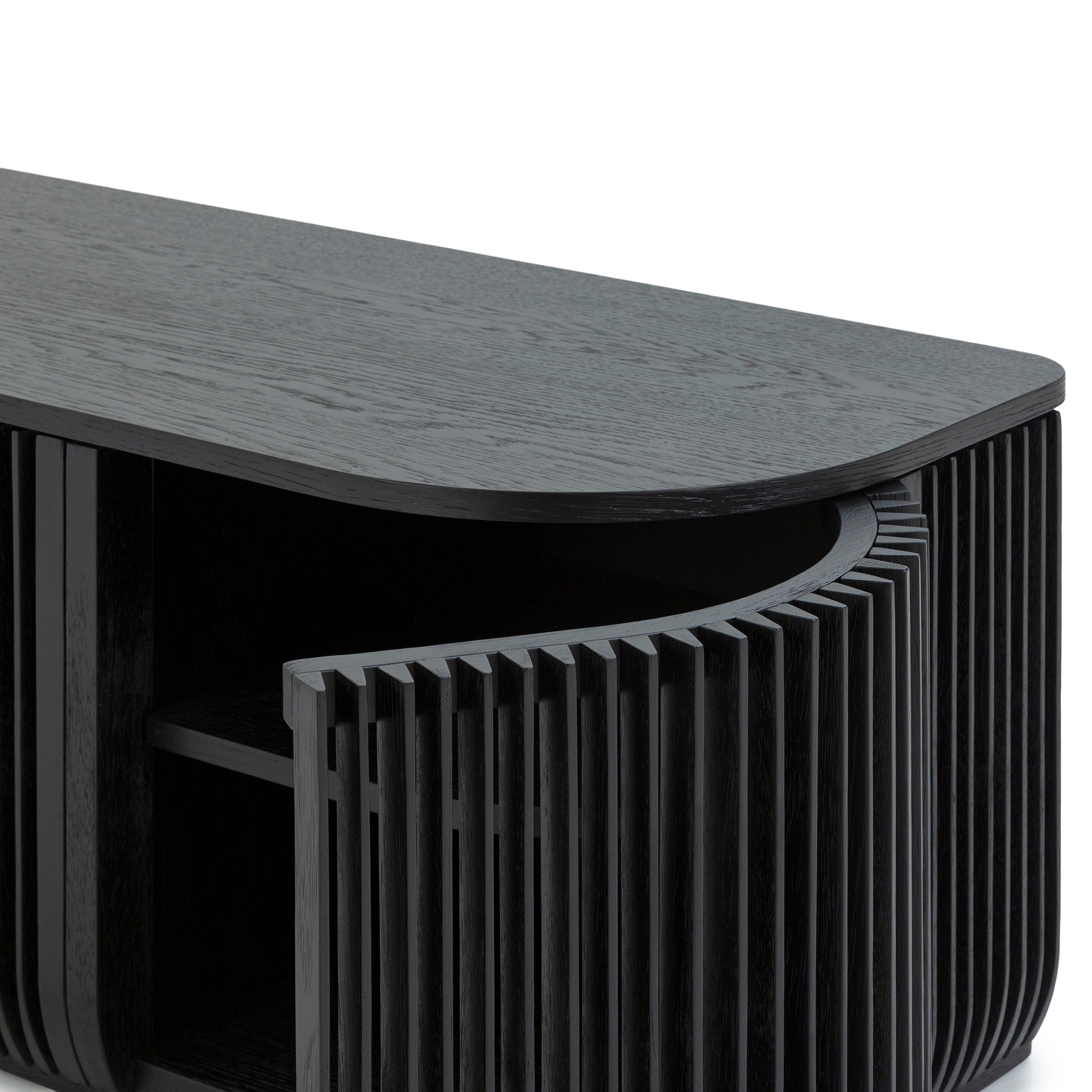1.75m Palermo TV Entertainment Unit - Black Stain