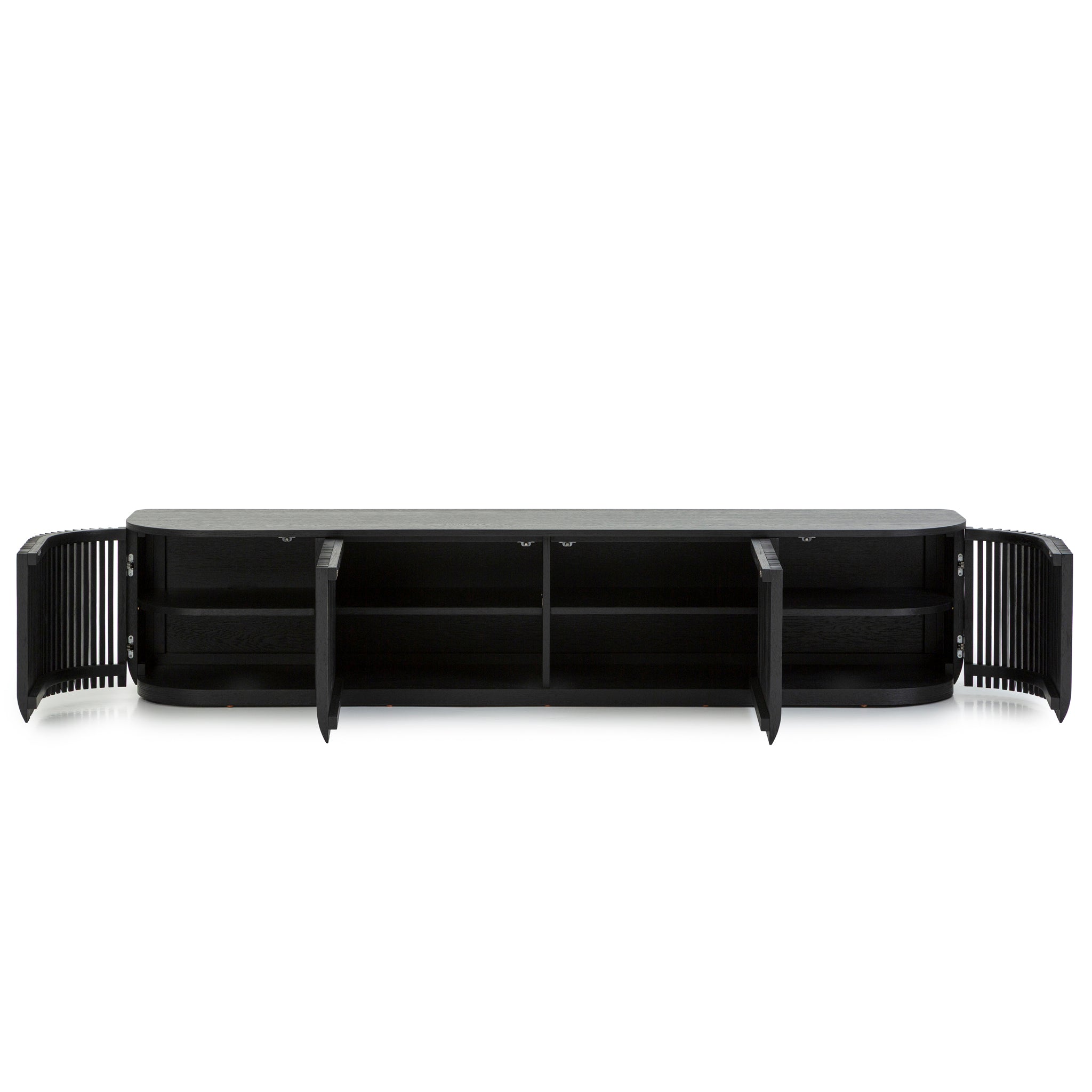 2.15m Palermo TV Entertainment Unit - Black Stain