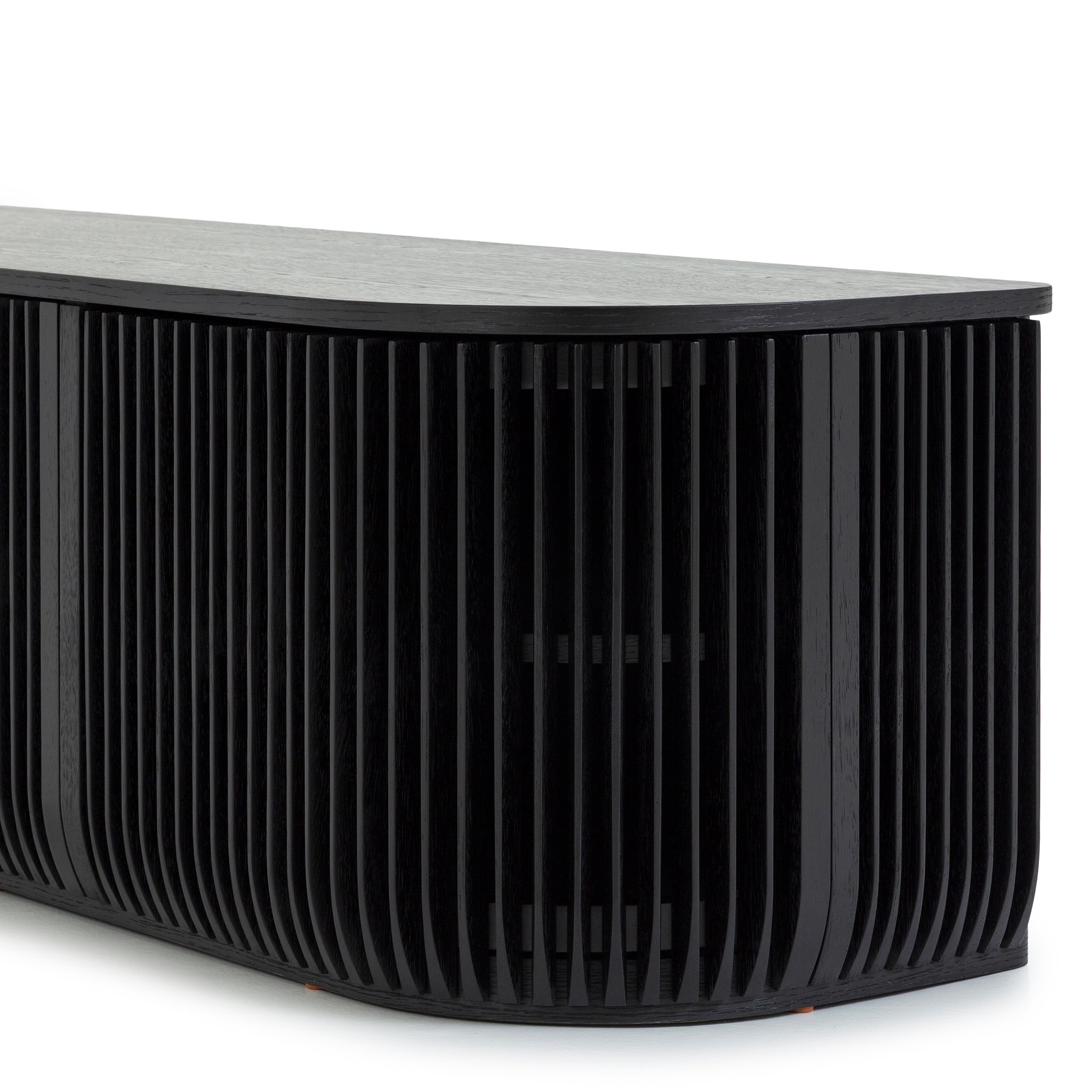 2.15m Palermo TV Entertainment Unit - Black Stain