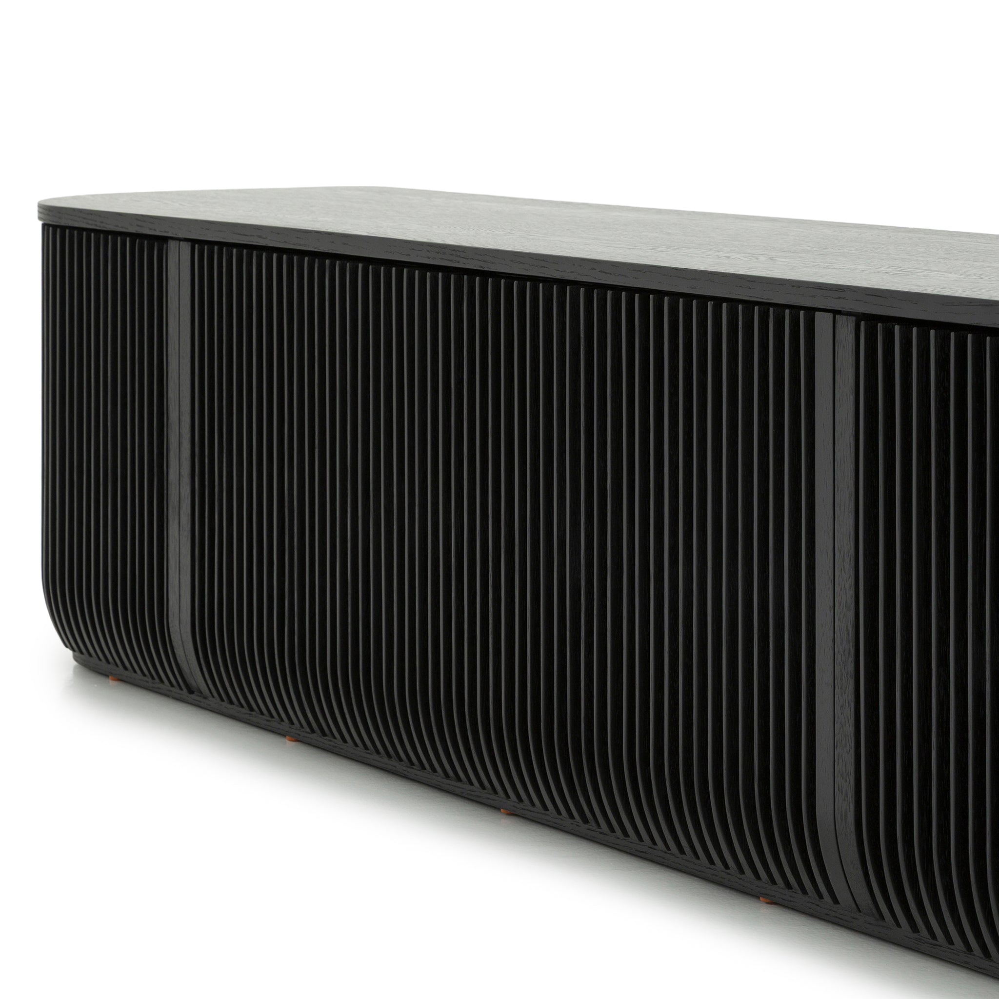 2.15m Palermo TV Entertainment Unit - Black Stain