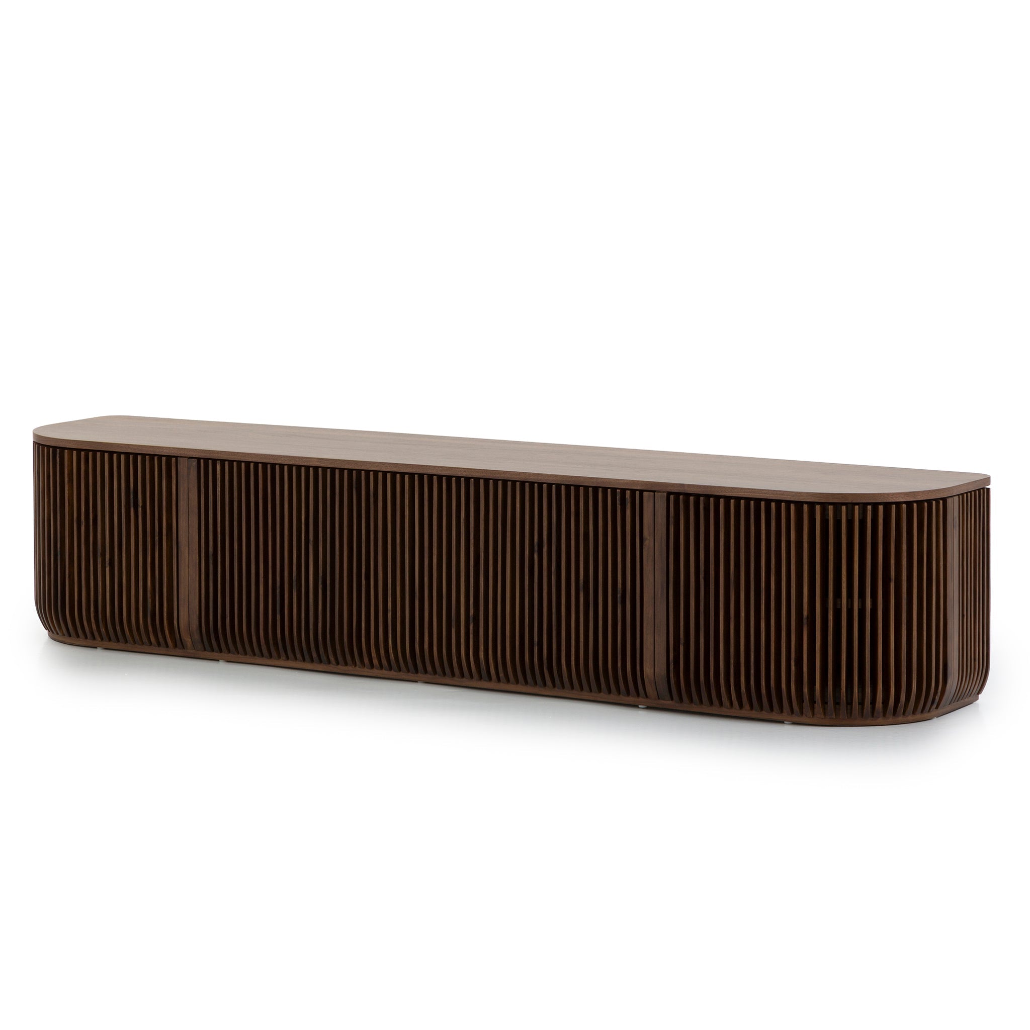 2.15m Palermo TV Entertainment Unit - Walnut Stain