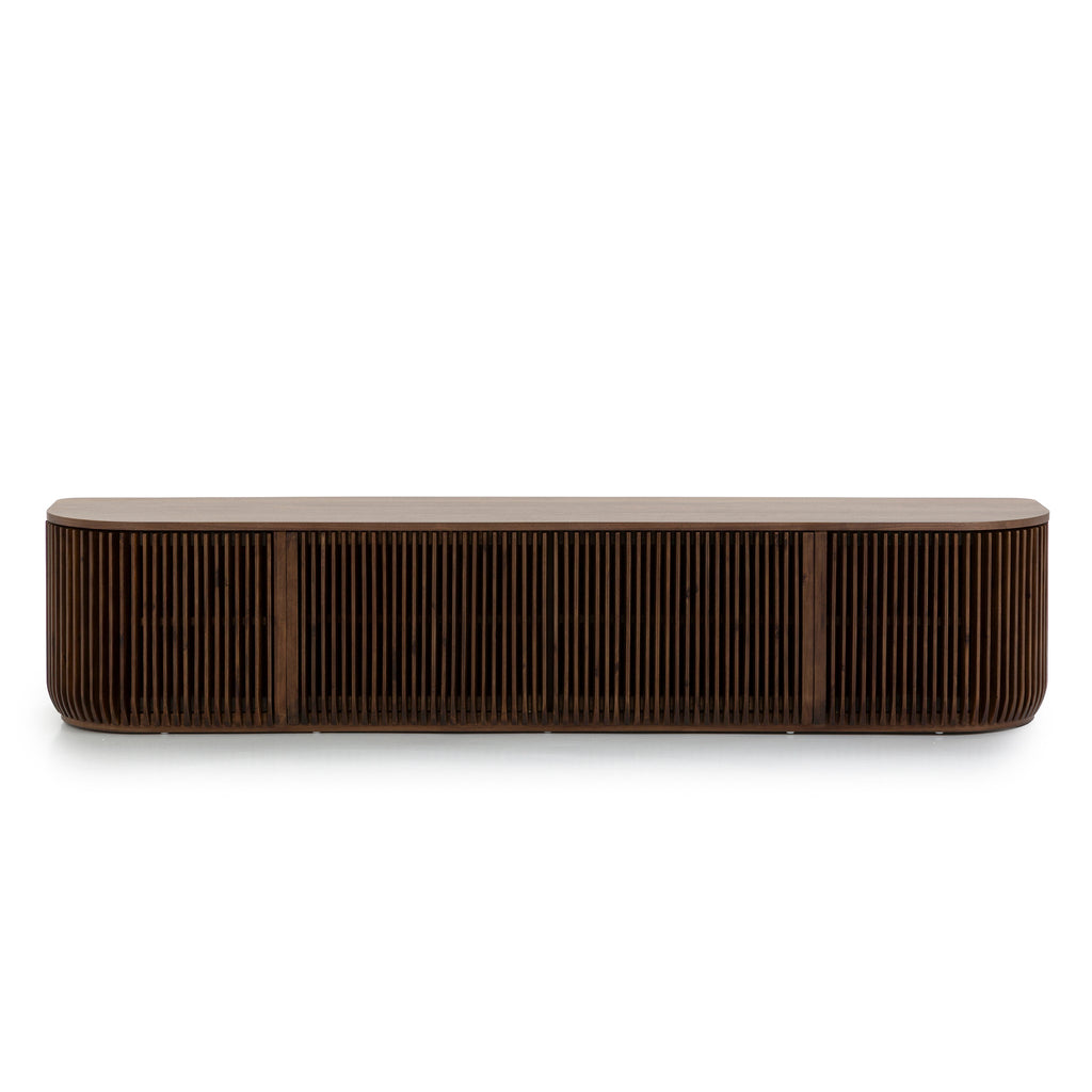 2.15m Palermo TV Entertainment Unit - Walnut Stain
