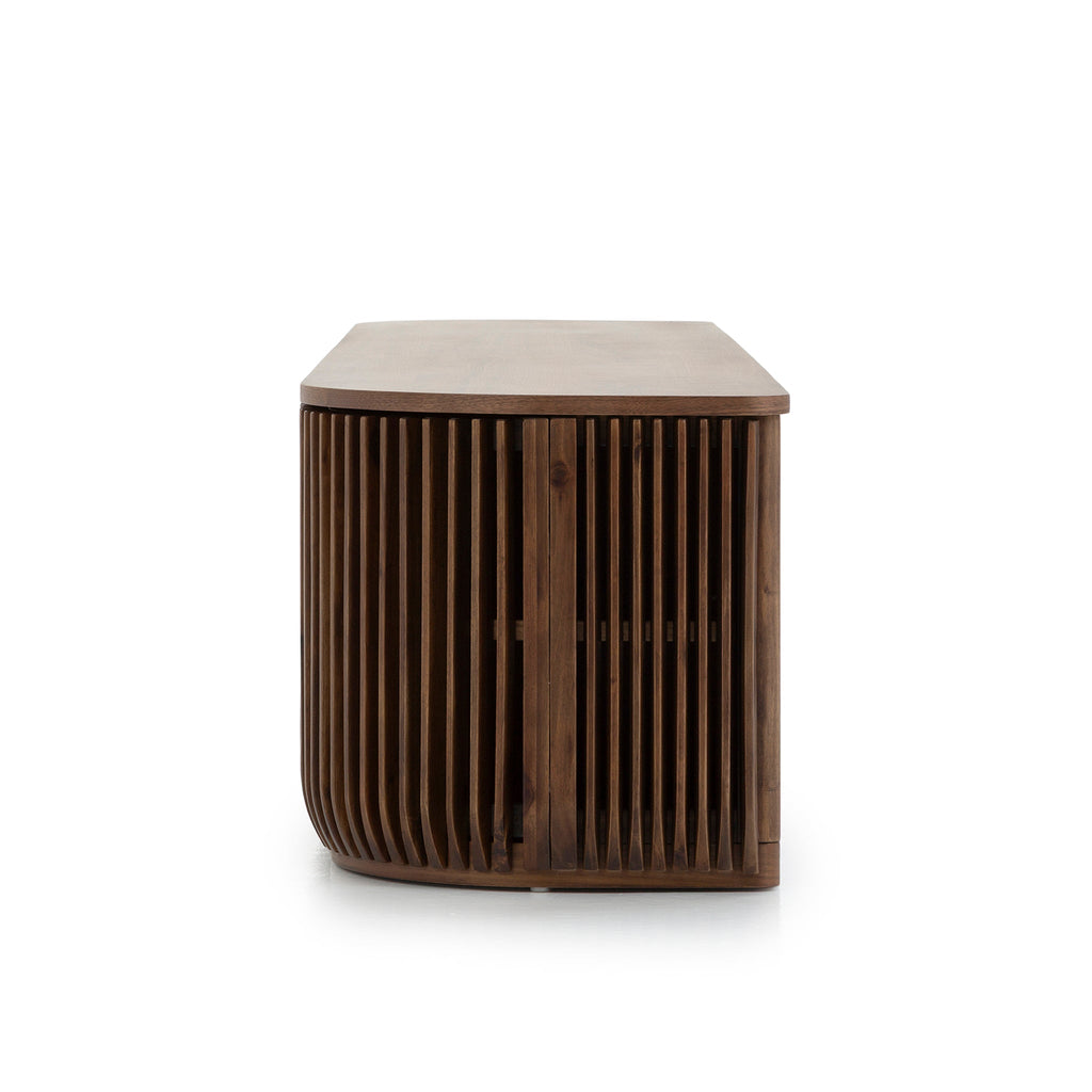 2.15m Palermo TV Entertainment Unit - Walnut Stain