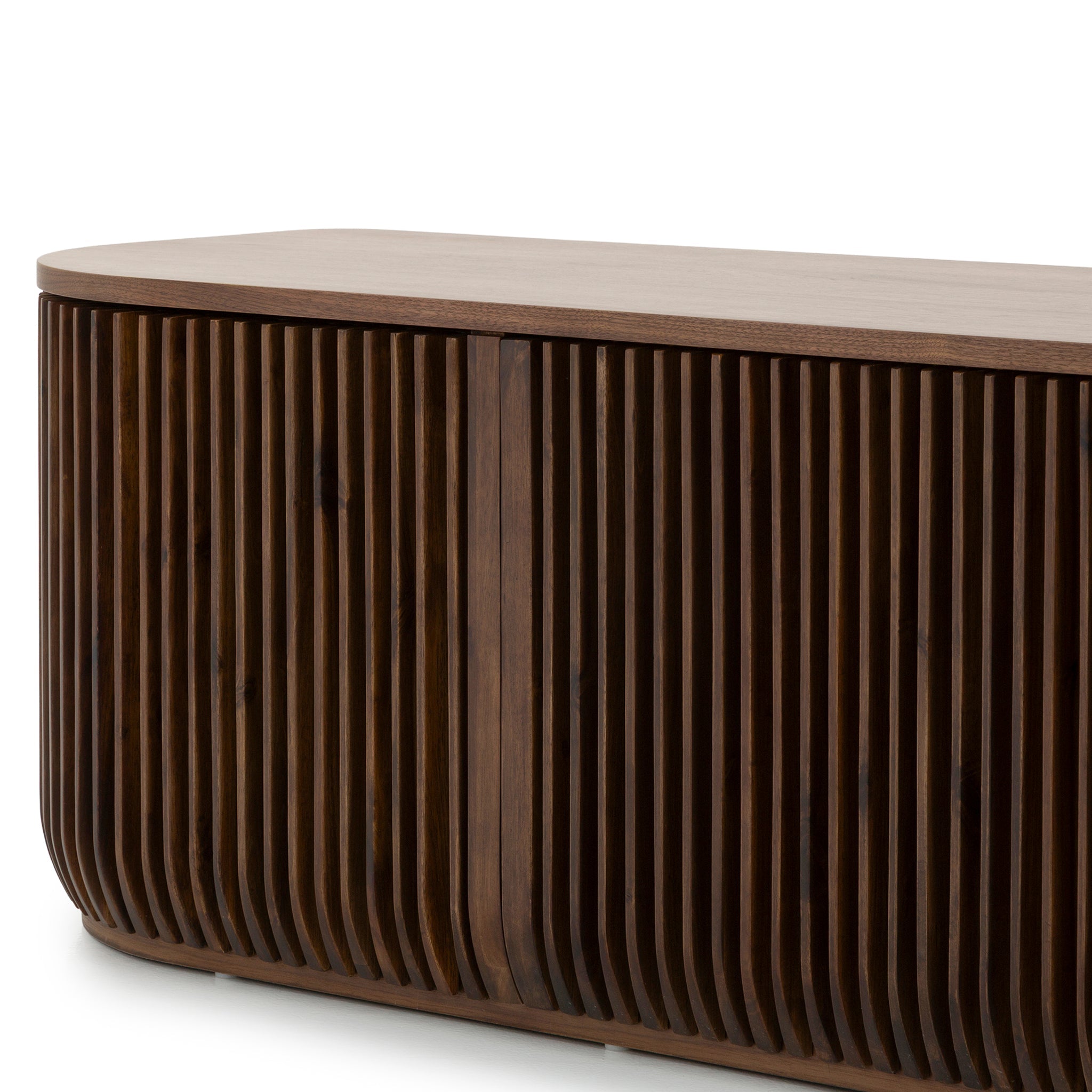 2.15m Palermo TV Entertainment Unit - Walnut Stain