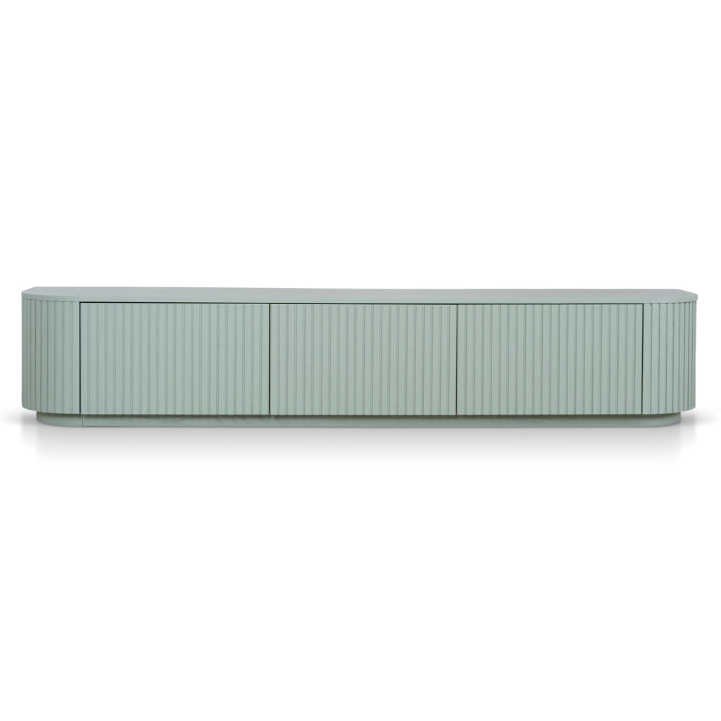 2.4m Entertainment TV Unit - Sage Green