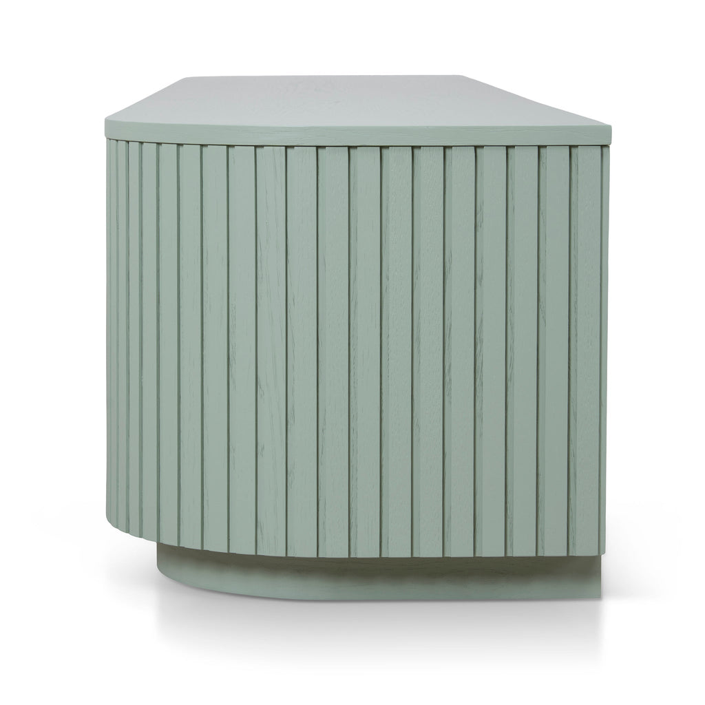 2.4m Entertainment TV Unit - Sage Green
