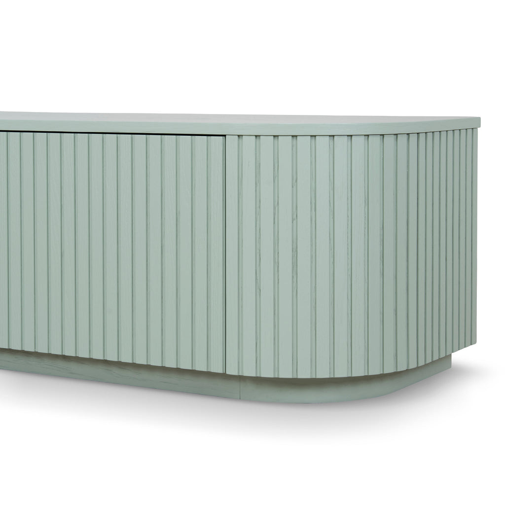 2.4m Entertainment TV Unit - Sage Green