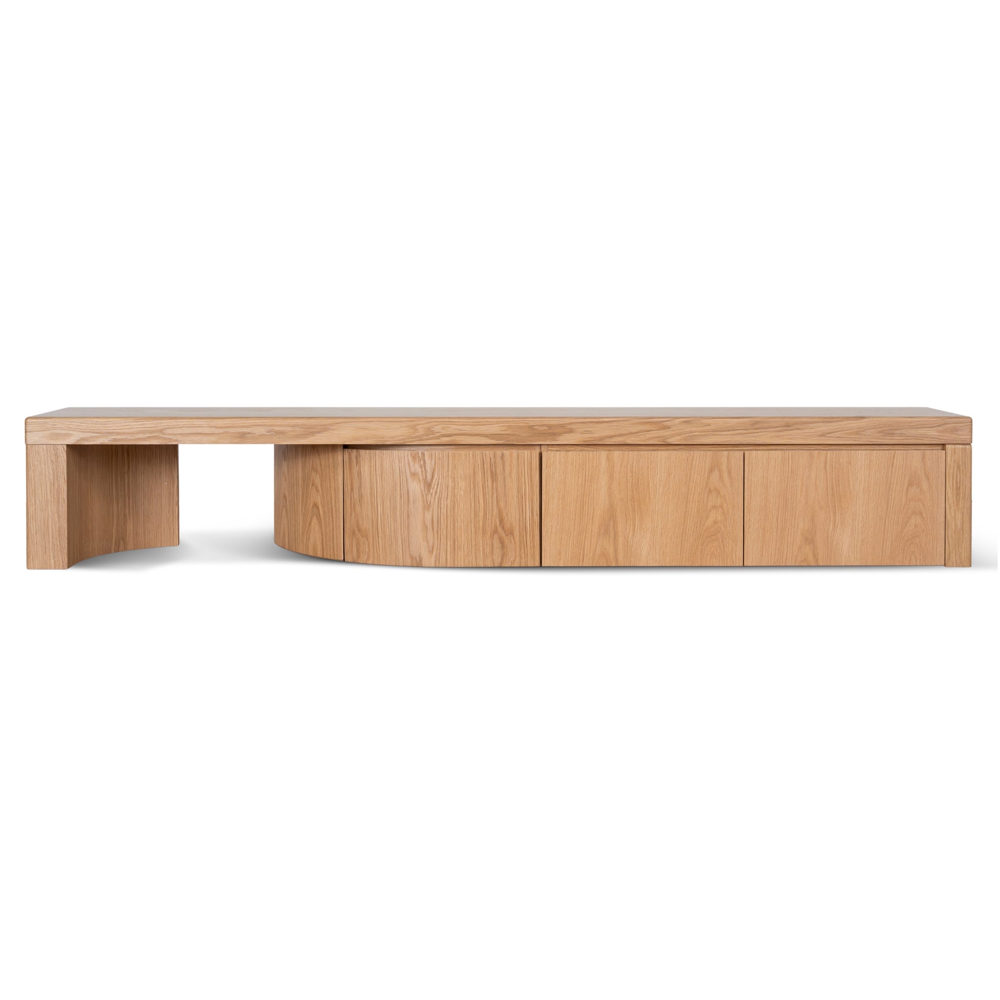 Extendable Palermo TV Entertainment Unit - Natural Oak