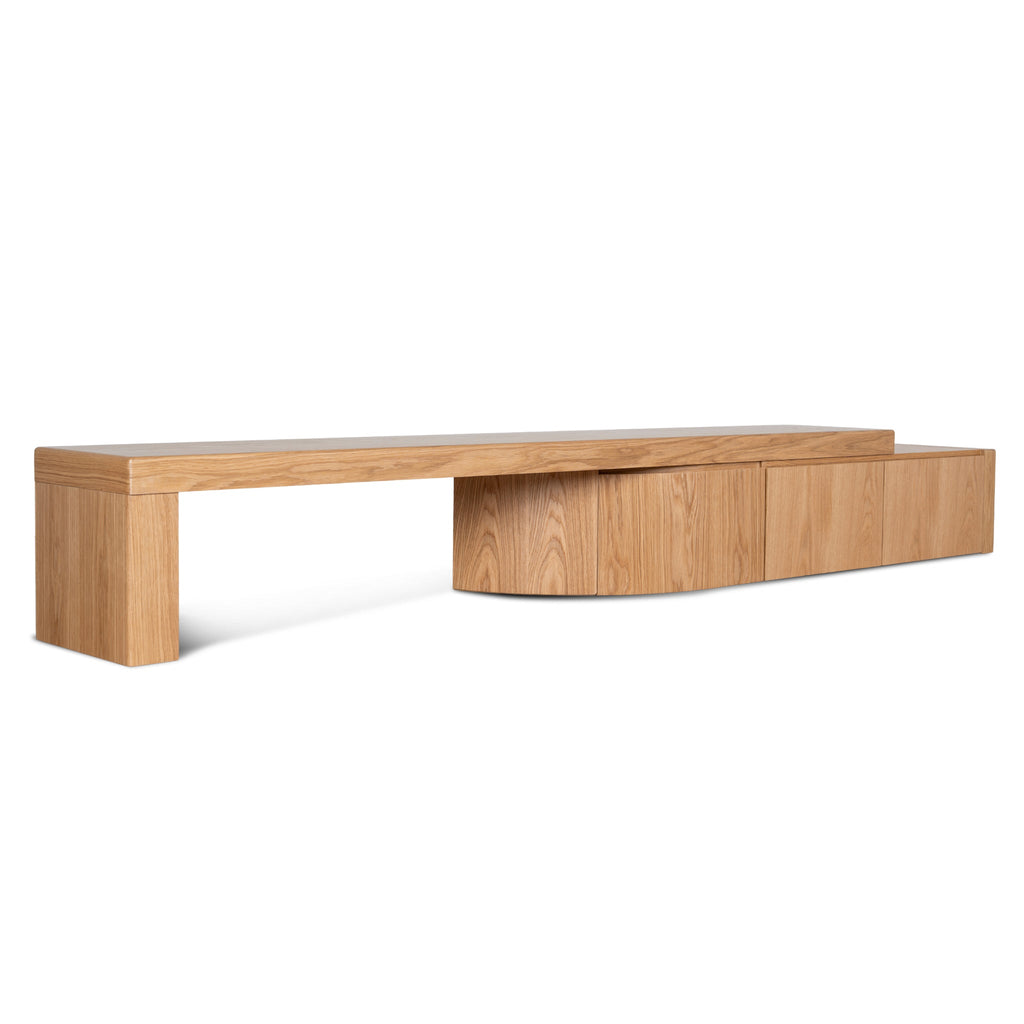 Extendable Palermo TV Entertainment Unit - Natural Oak