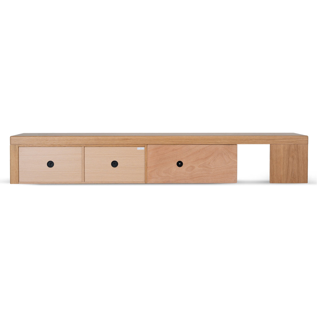 Extendable Palermo TV Entertainment Unit - Natural Oak