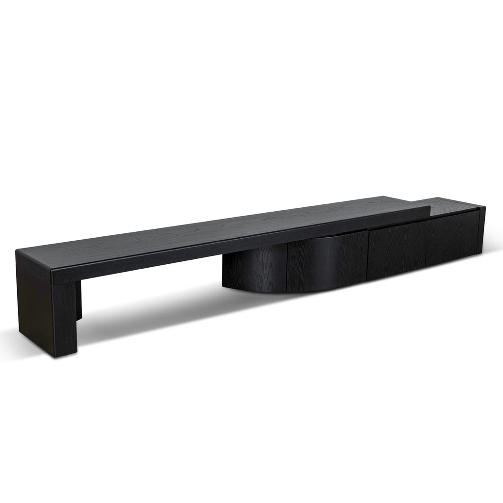 Extendable Palermo TV Entertainment Unit - Black Oak