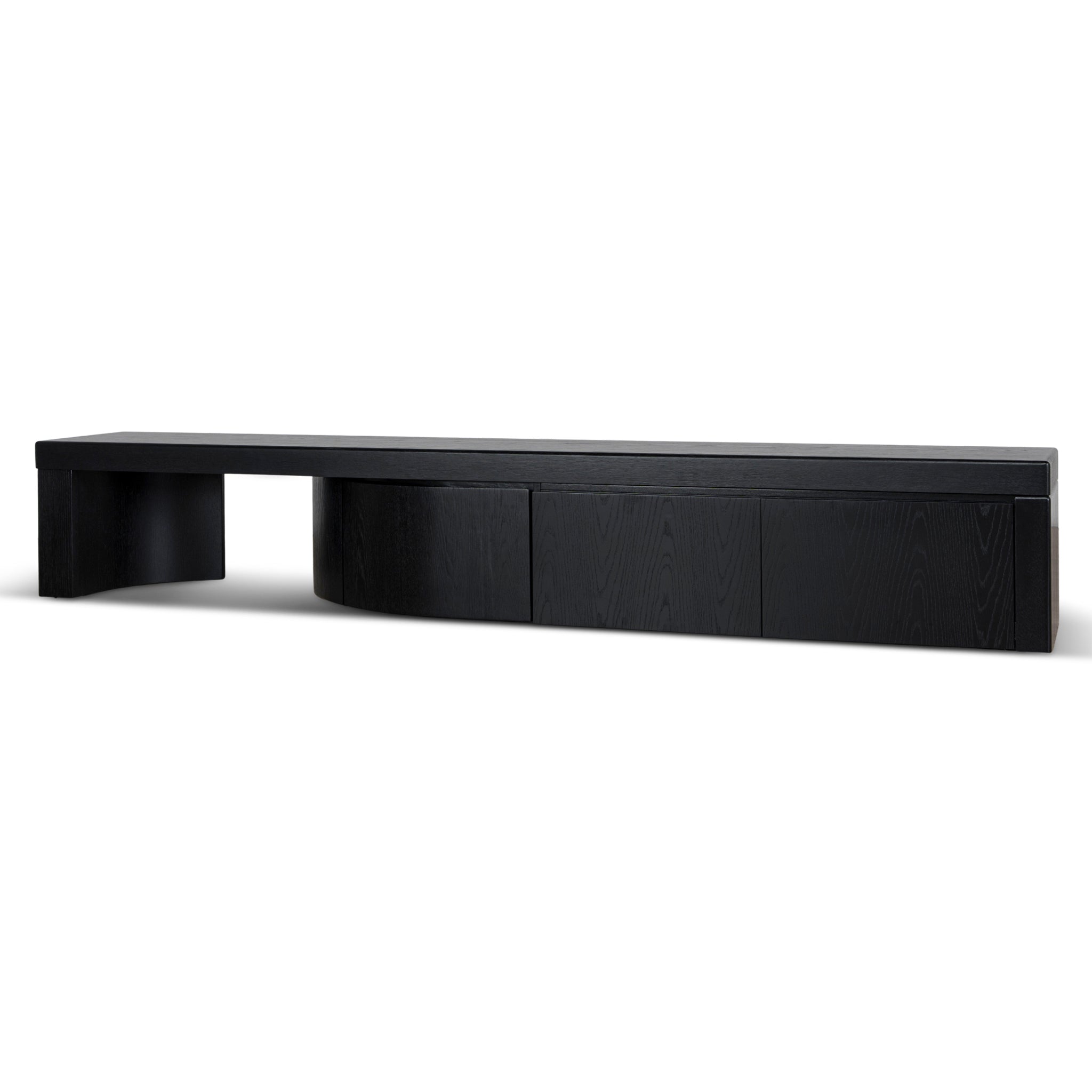Extendable Palermo TV Entertainment Unit - Black Oak