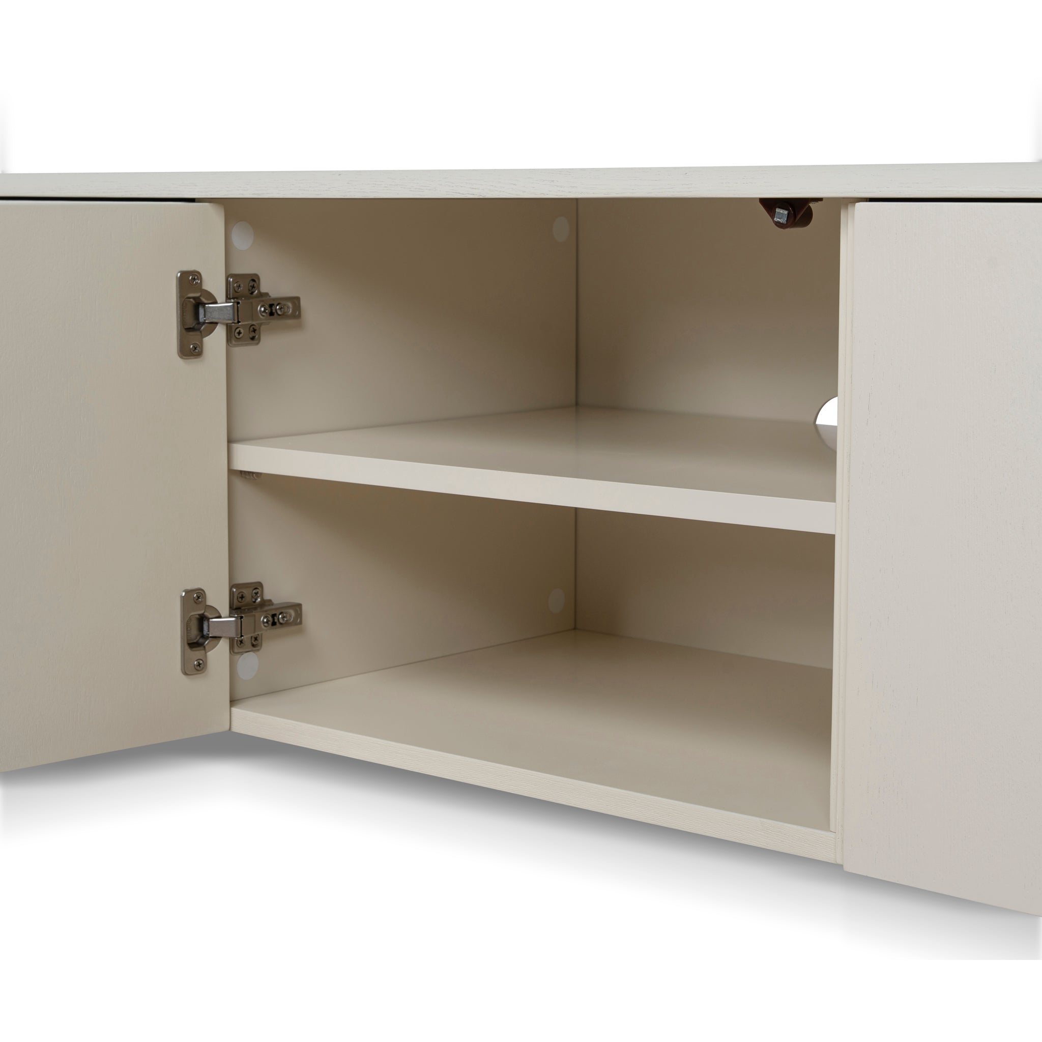2.2m Palermo TV Entertainment Unit - Ivory Oat