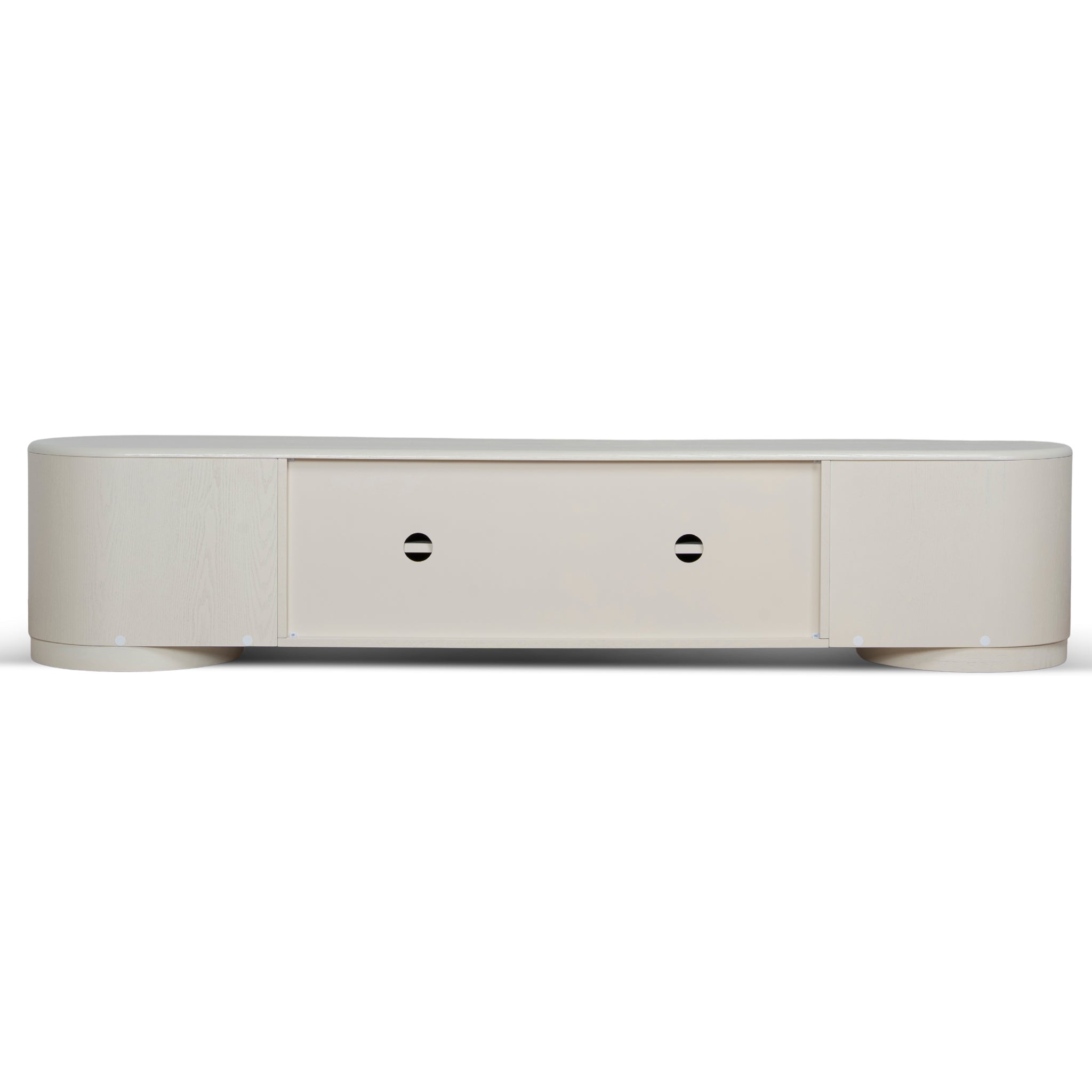 2.2m Palermo TV Entertainment Unit - Ivory Oat
