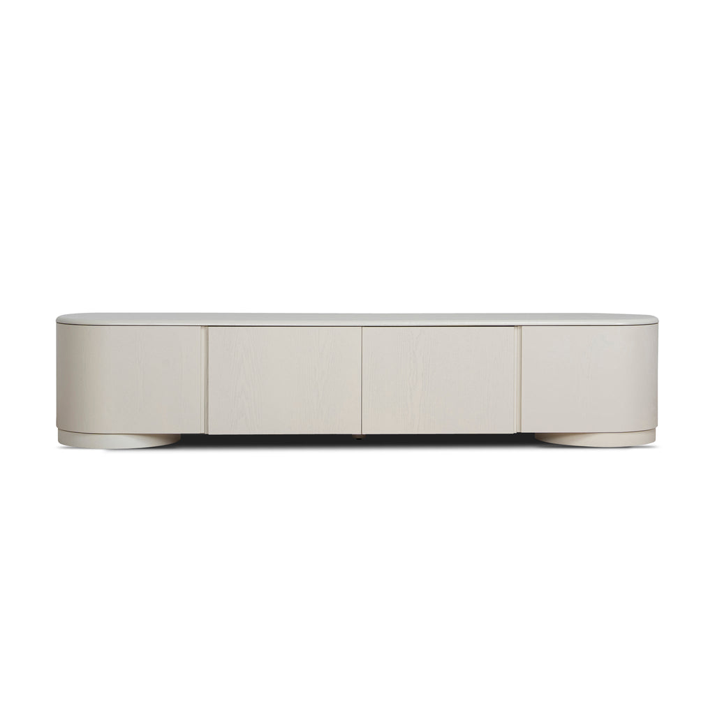 2.2m Palermo TV Entertainment Unit - Ivory Oat