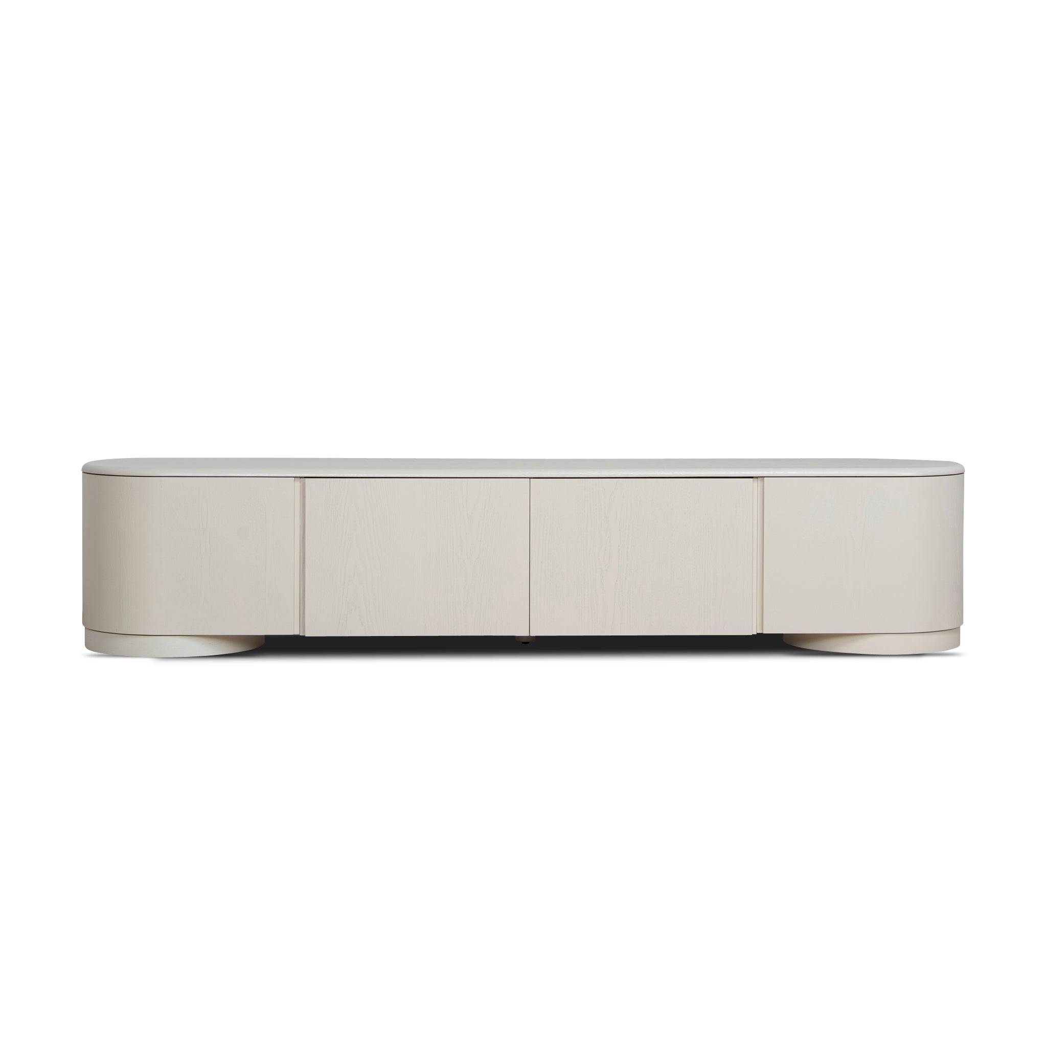 2.2m Palermo TV Entertainment Unit - Ivory Oat