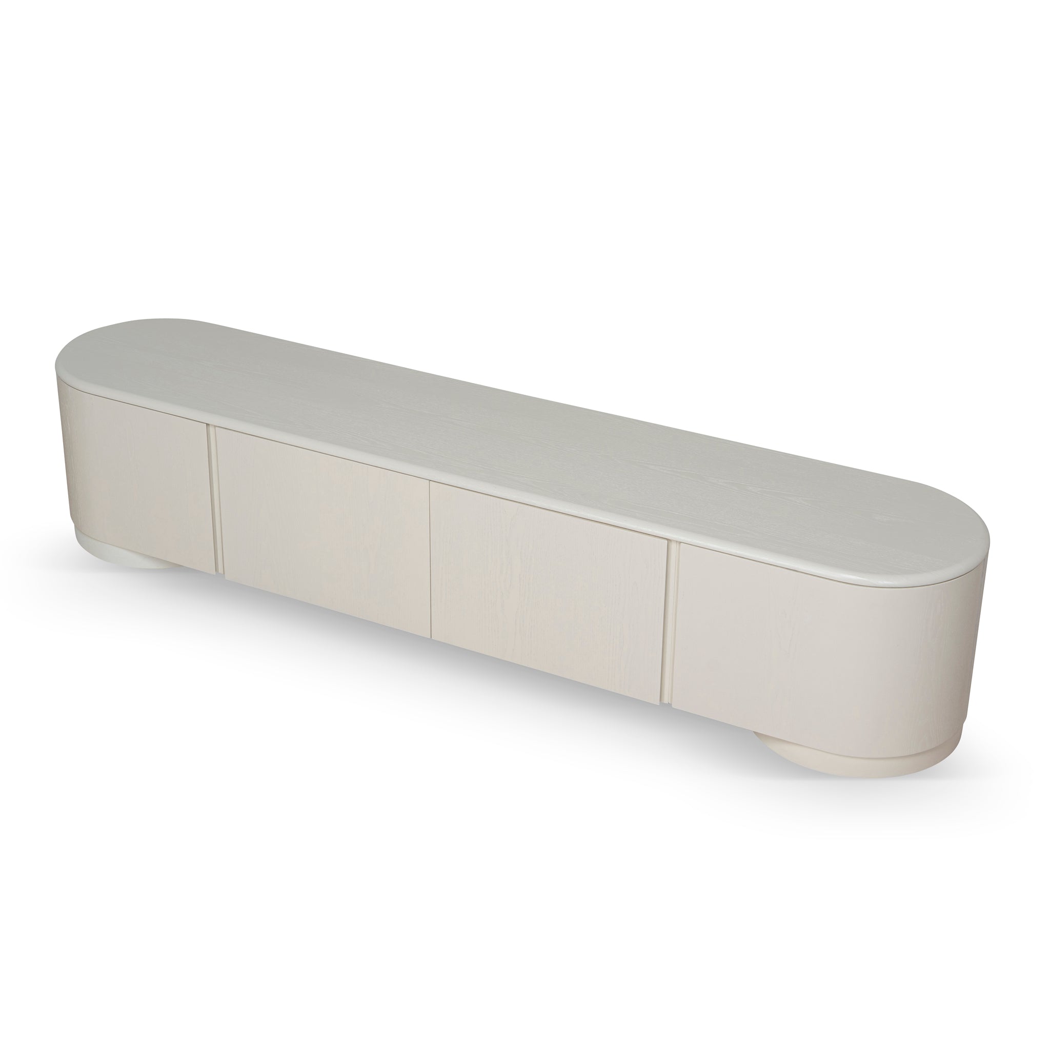 2.2m Palermo TV Entertainment Unit - Ivory Oat