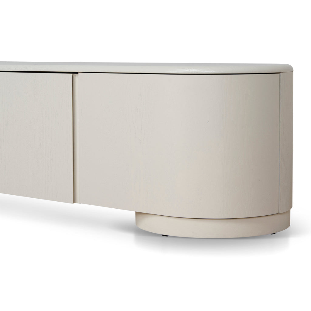 2.2m Palermo TV Entertainment Unit - Ivory Oat