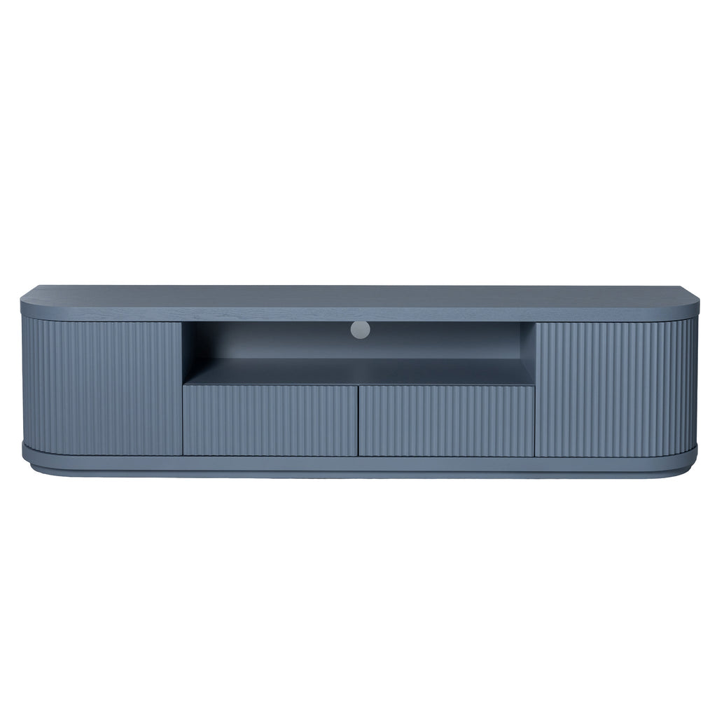 2m Veneer Top Entertainment TV Unit - Light Blue