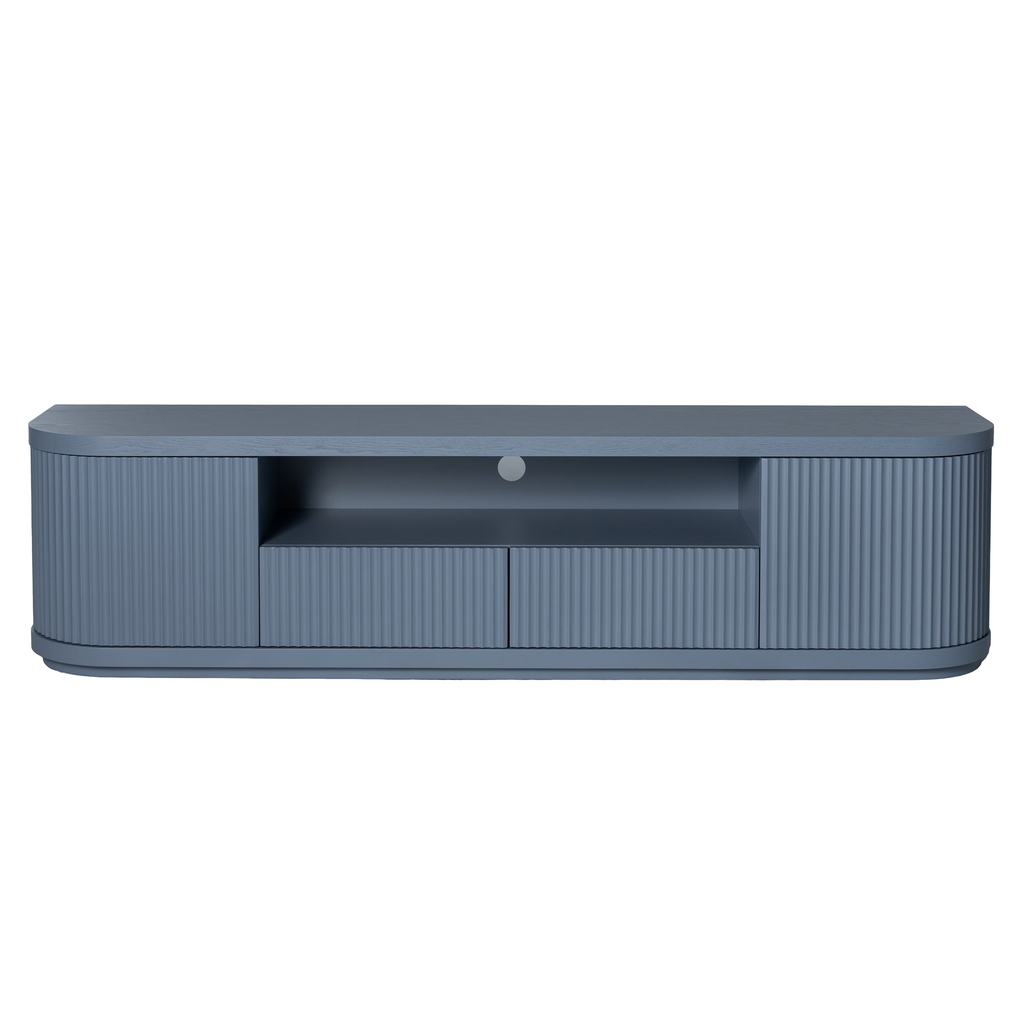 2m Veneer Top Entertainment TV Unit - Light Blue
