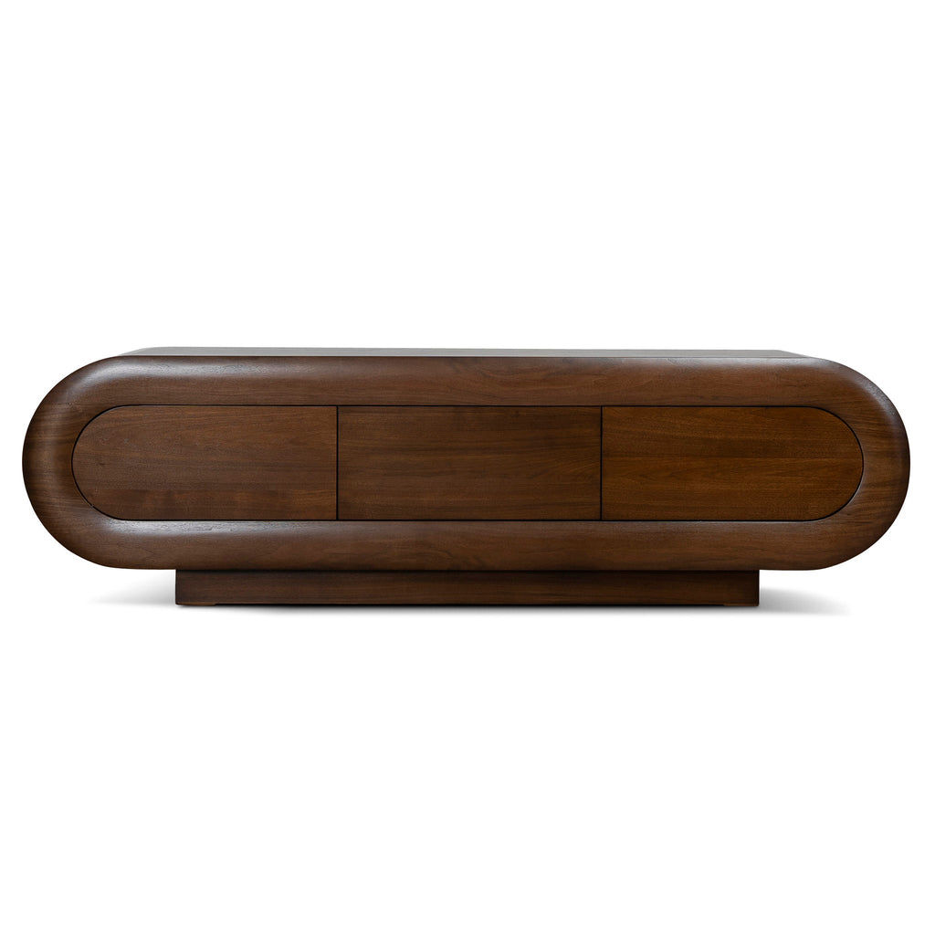 2m Palermo TV Entertainment Unit - Natural Walnut