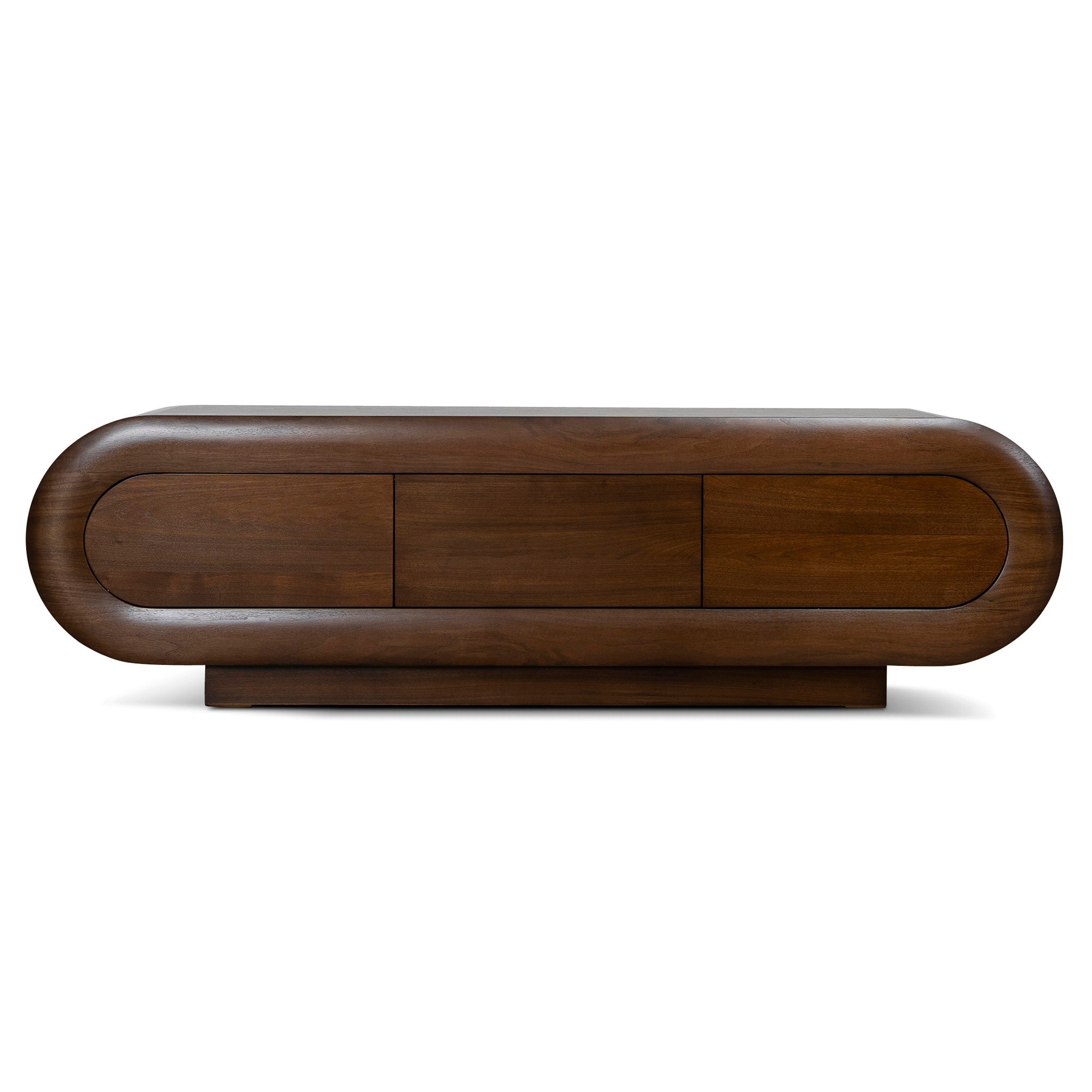 2m Palermo TV Entertainment Unit - Natural Walnut