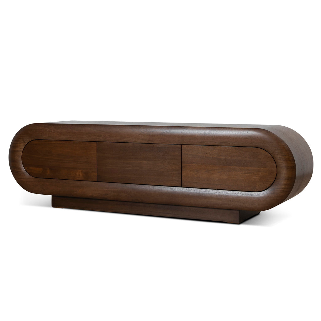 2m Palermo TV Entertainment Unit - Natural Walnut