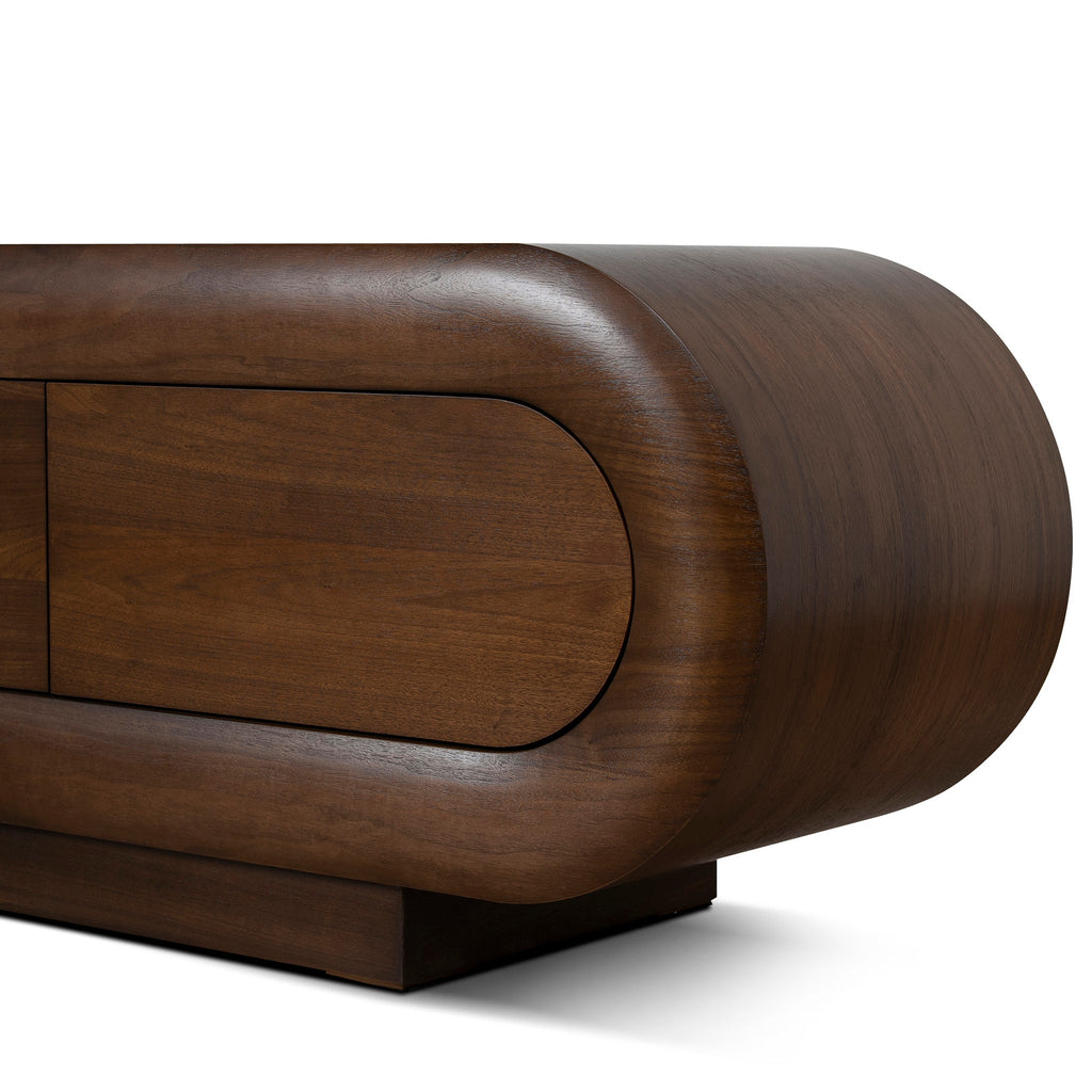 2m Palermo TV Entertainment Unit - Natural Walnut