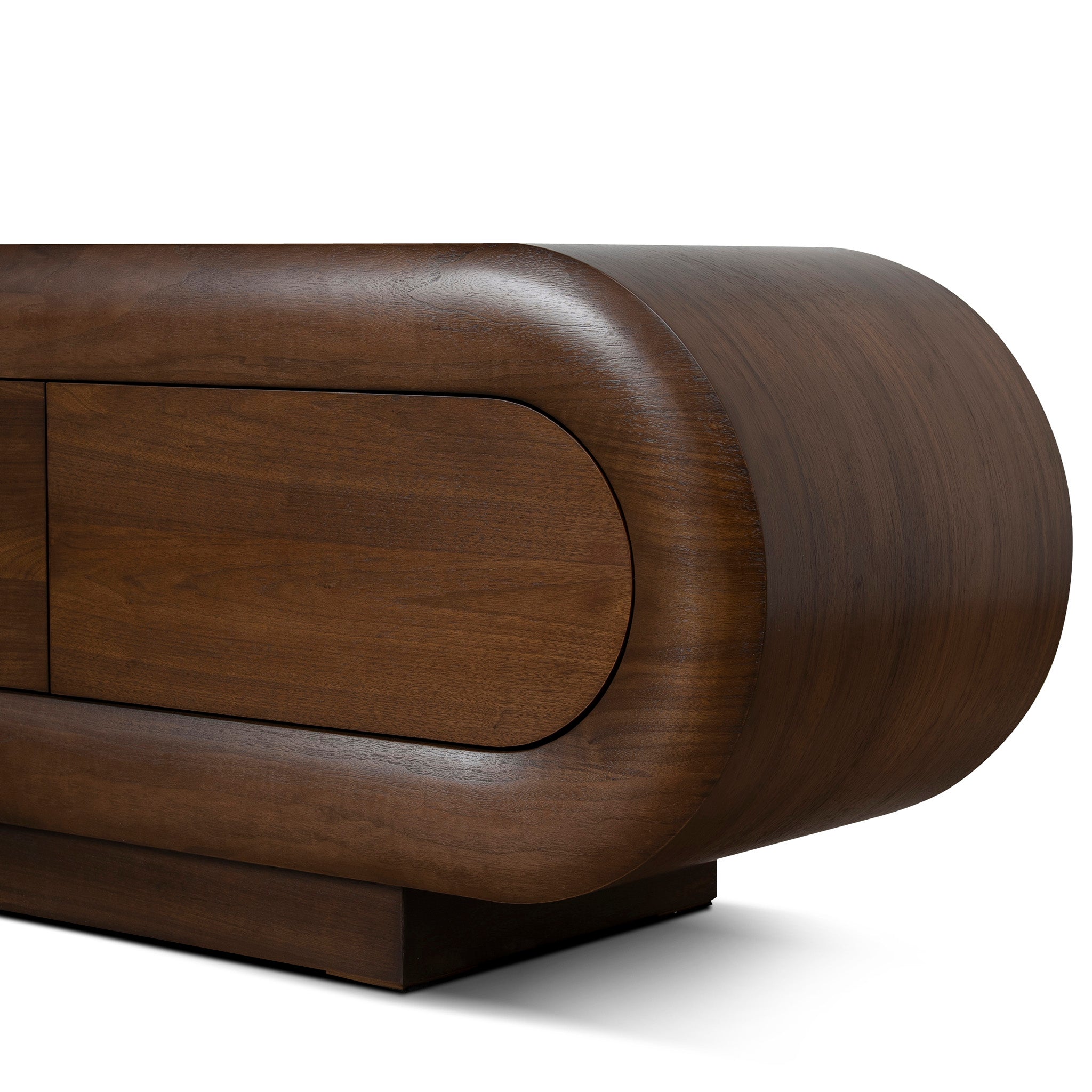 2m Palermo TV Entertainment Unit - Natural Walnut