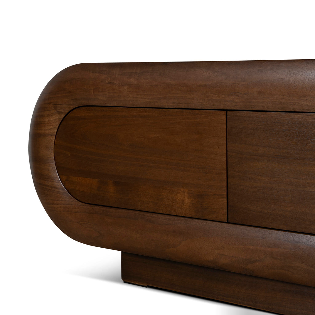 2m Palermo TV Entertainment Unit - Natural Walnut