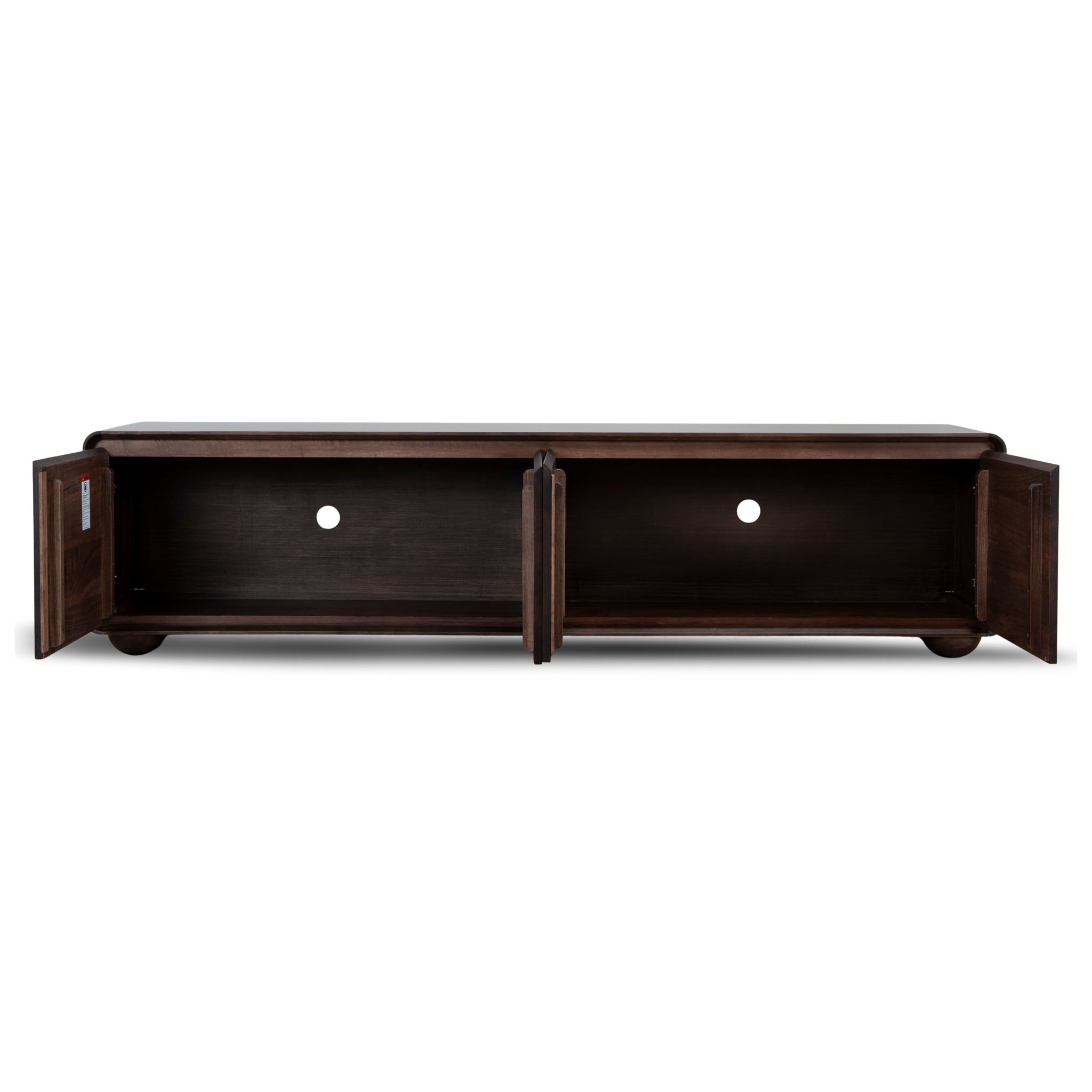 2.2m Palermo TV Entertainment Unit - Walnut