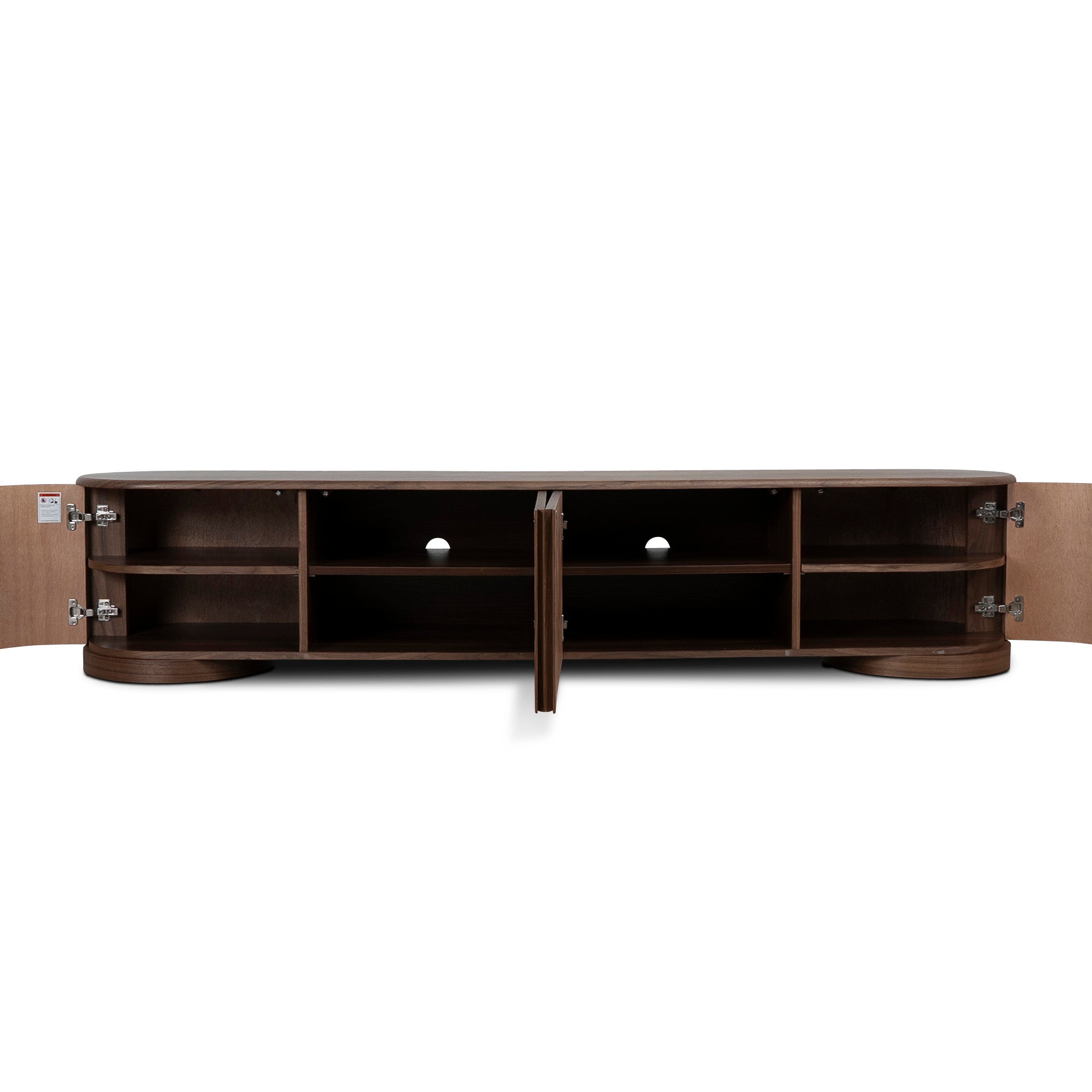 2.2m Palermo TV Entertainment Unit - Walnut