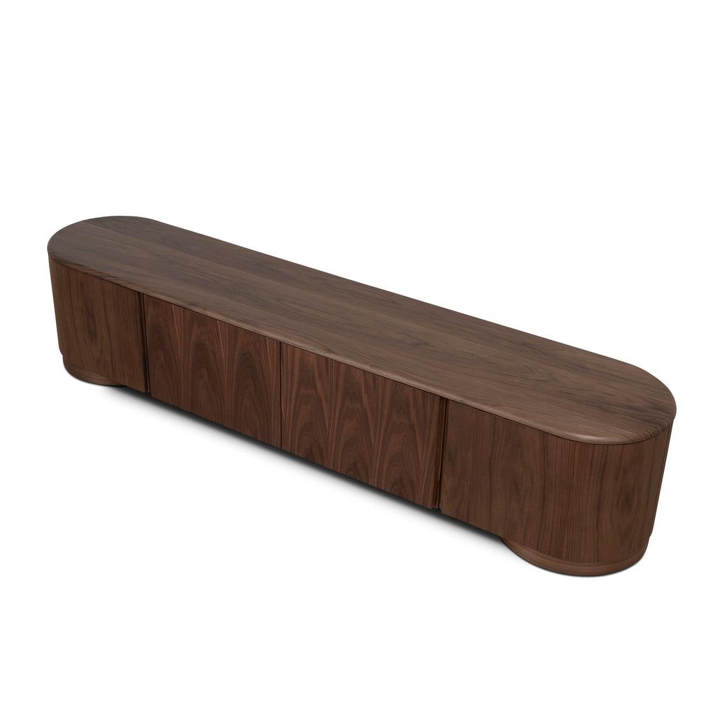 2.2m Palermo TV Entertainment Unit - Walnut
