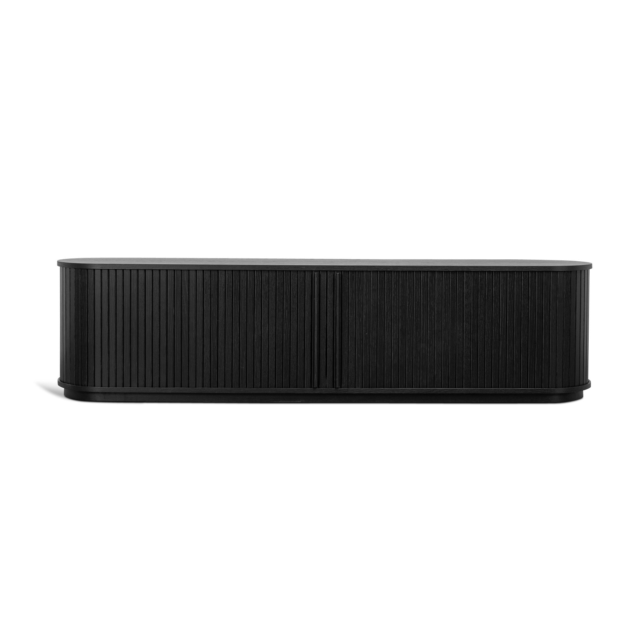 2m Palermo TV Entertainment Unit - Full Black