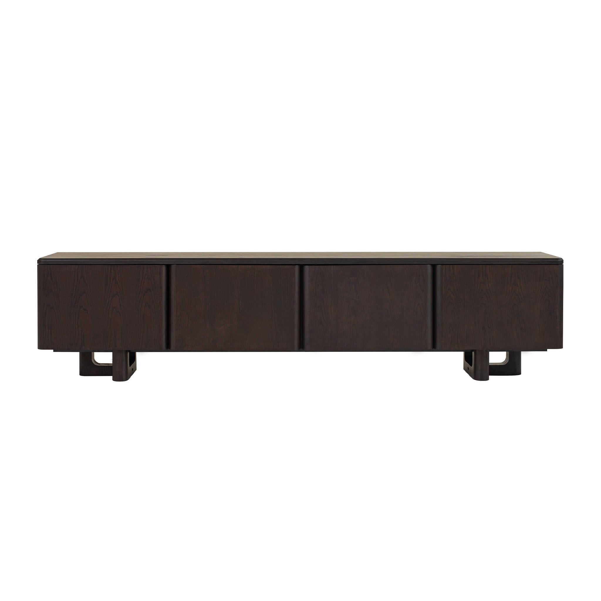 2.4m TV Unit - Dark Brown