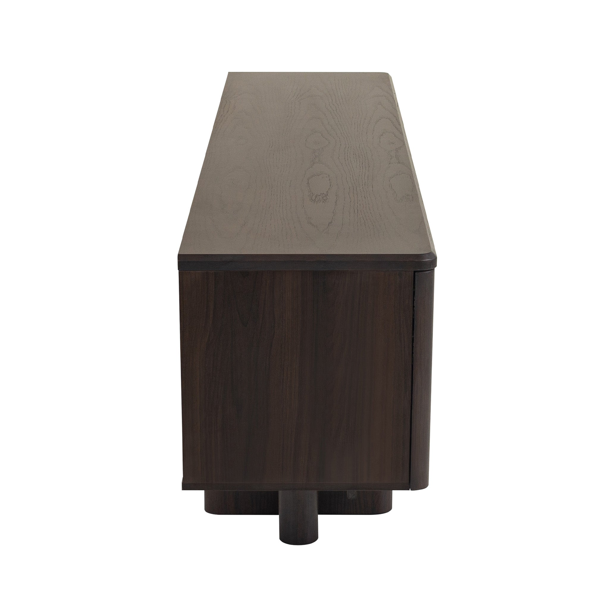 2.4m TV Unit - Dark Brown