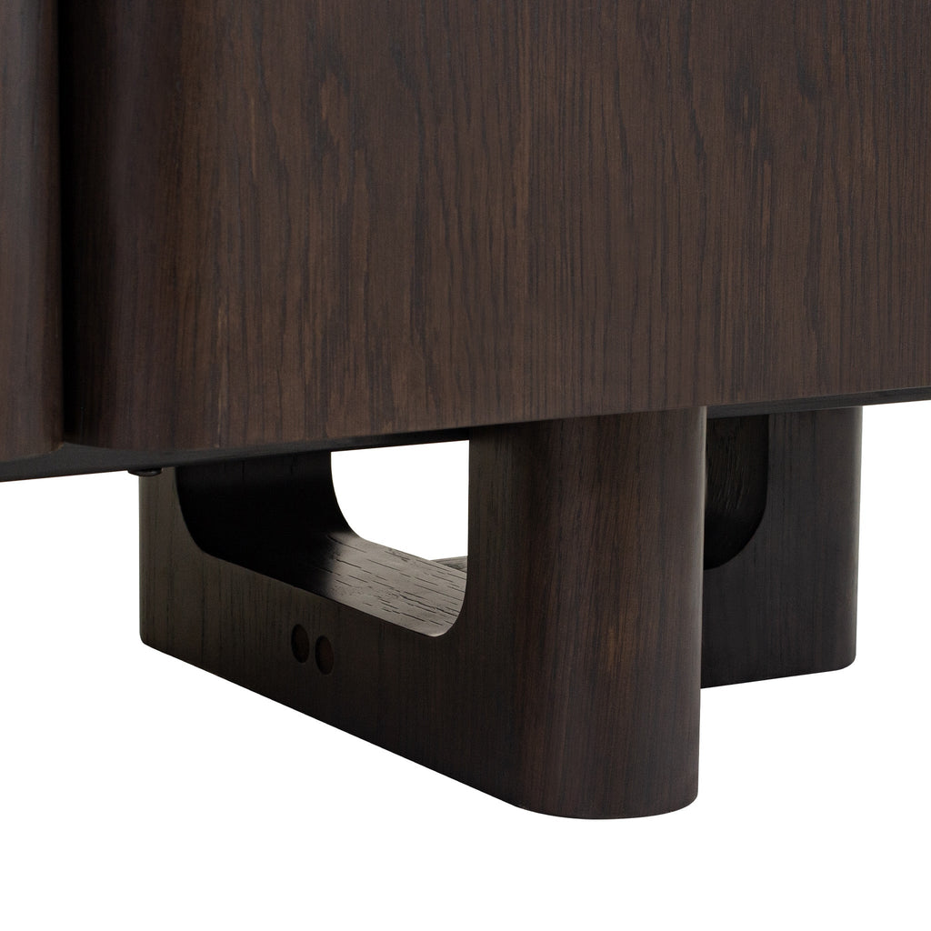 2.4m TV Unit - Dark Brown