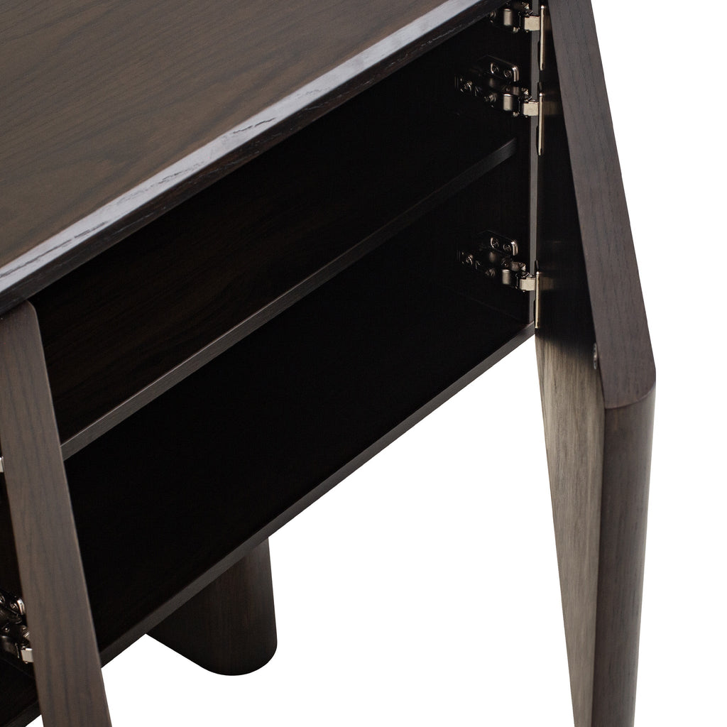 2.4m TV Unit - Dark Brown