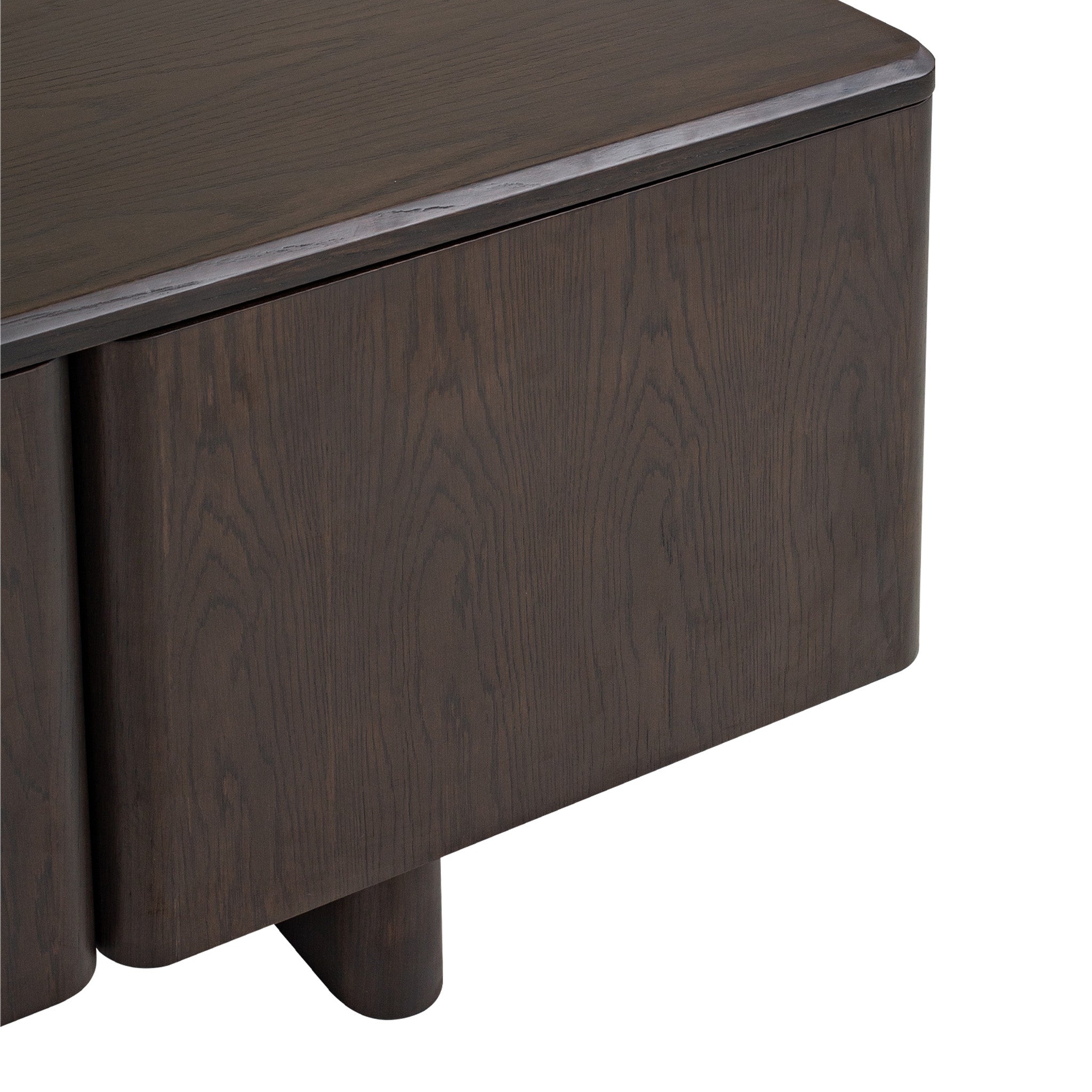 2.4m TV Unit - Dark Brown