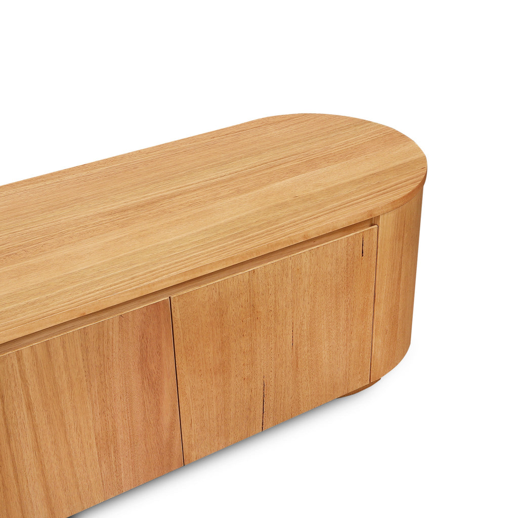 2.1m Tassie Oak Palermo TV Entertainment Unit - Natural