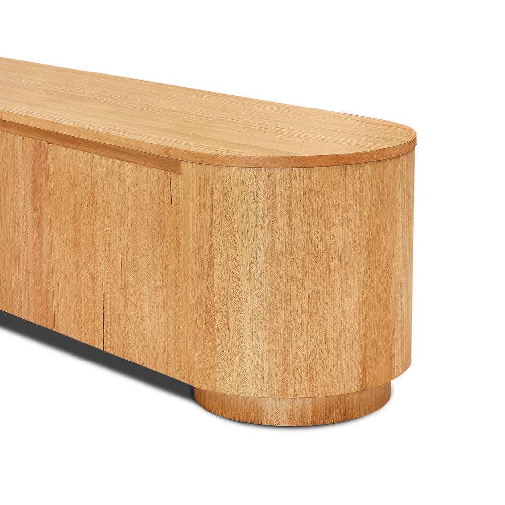 2.1m Tassie Oak Palermo TV Entertainment Unit - Natural