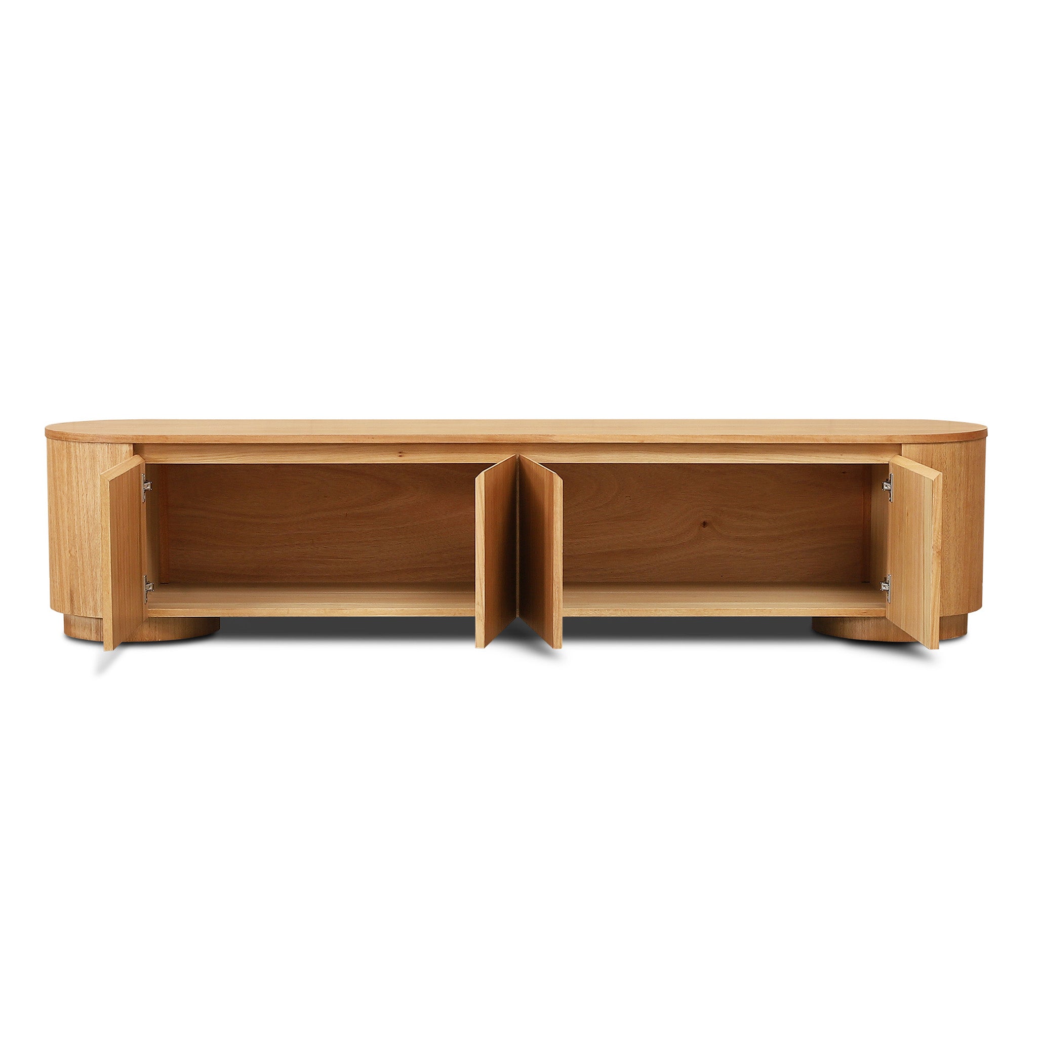 2.1m Tassie Oak Palermo TV Entertainment Unit - Natural