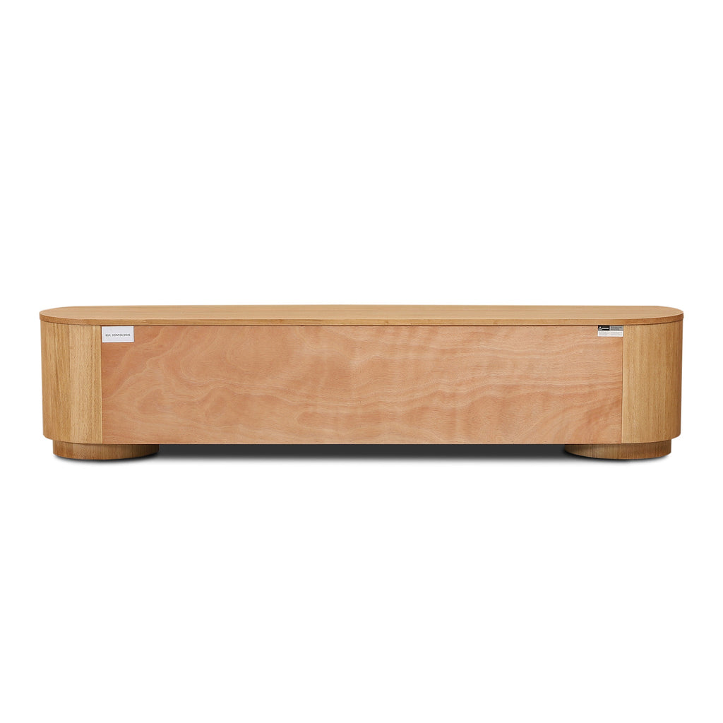 2.1m Tassie Oak Palermo TV Entertainment Unit - Natural