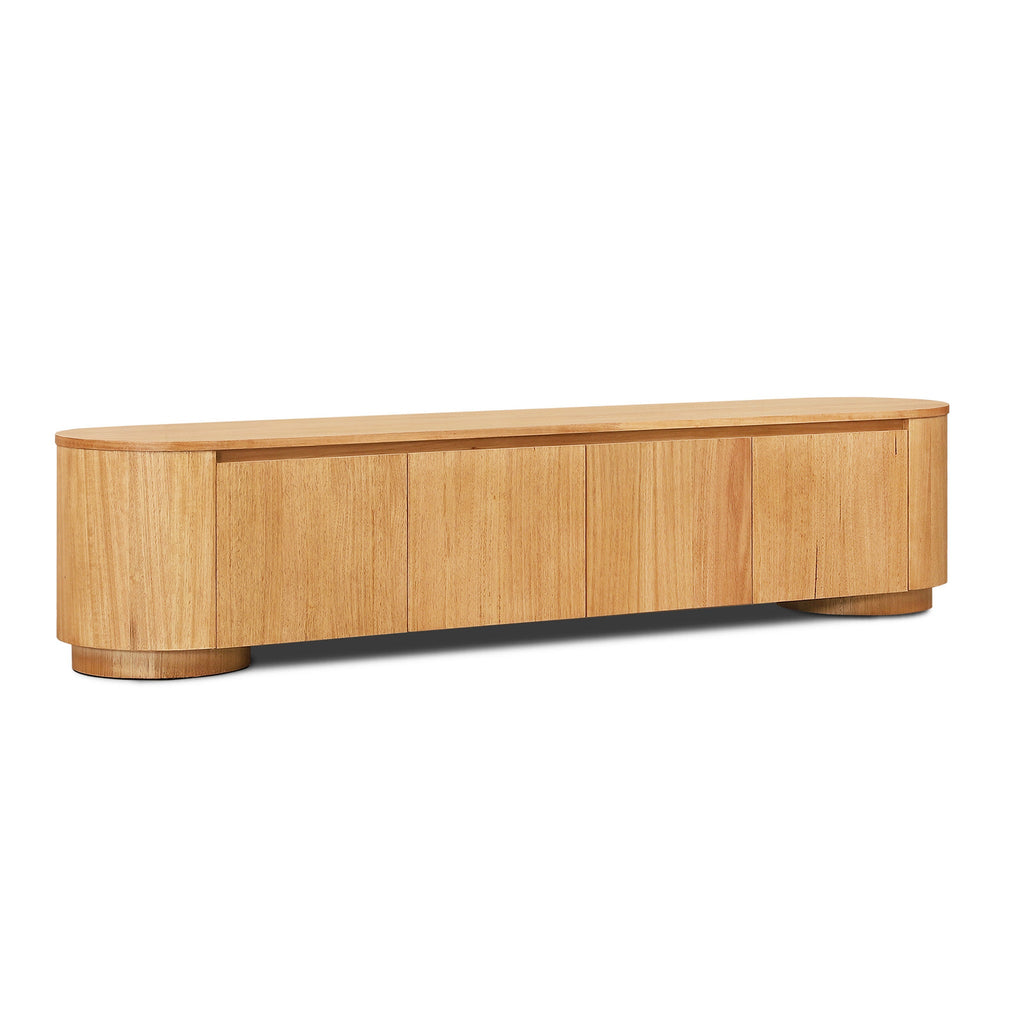 2.1m Tassie Oak Palermo TV Entertainment Unit - Natural