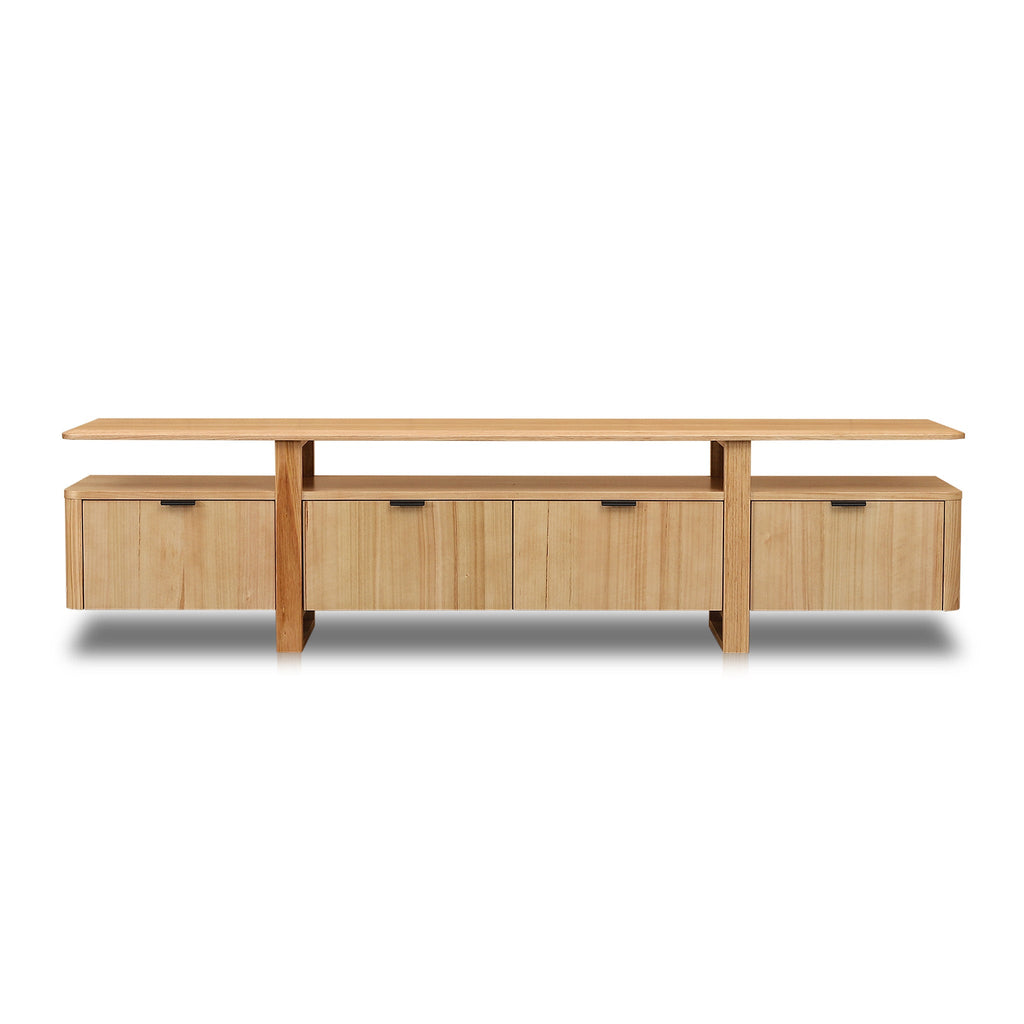 2.1m Palermo TV Entertainment Unit - NZ Natural Ash