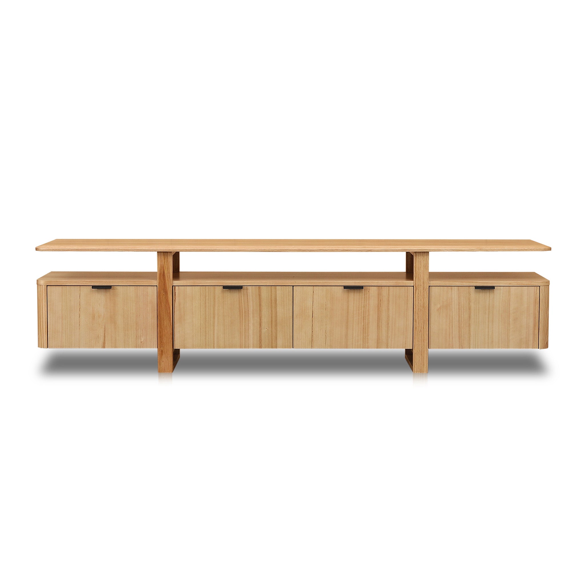 2.1m Palermo TV Entertainment Unit - NZ Natural Ash
